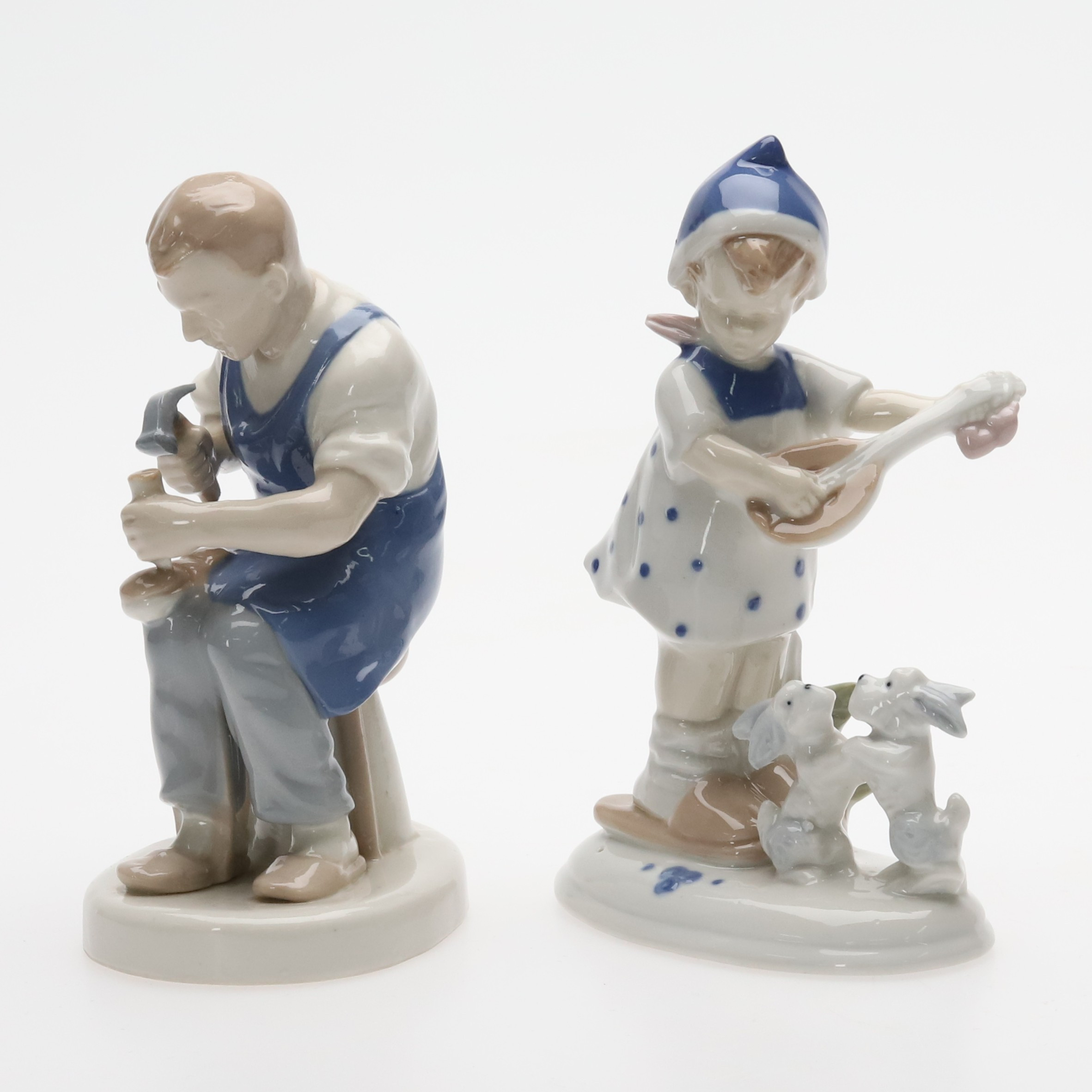 FIGURINER, 2 st, Porslin, Gräfenthal, Tyskland.