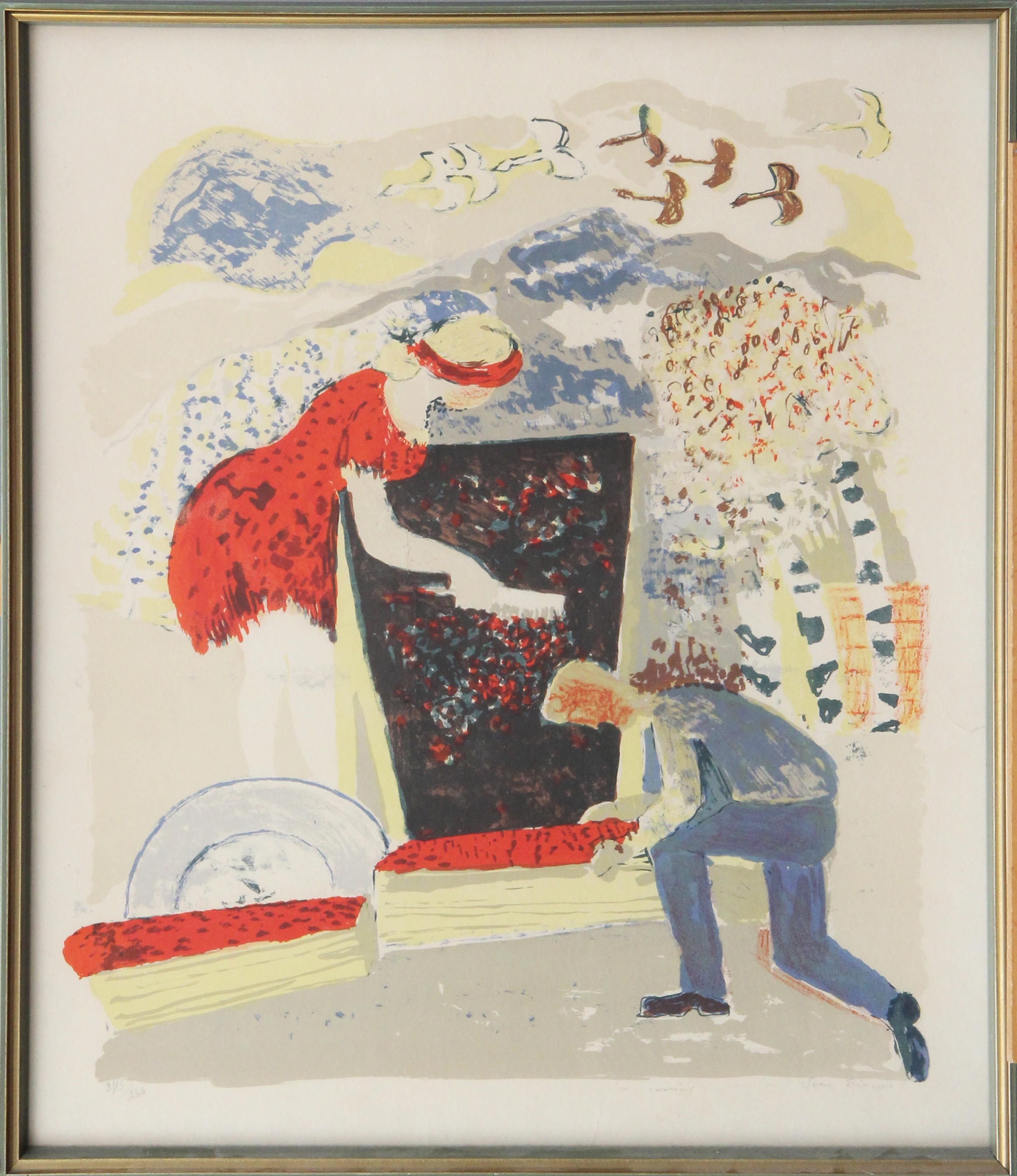 SVEN X:ET ERIXSON. LITO, signerad.