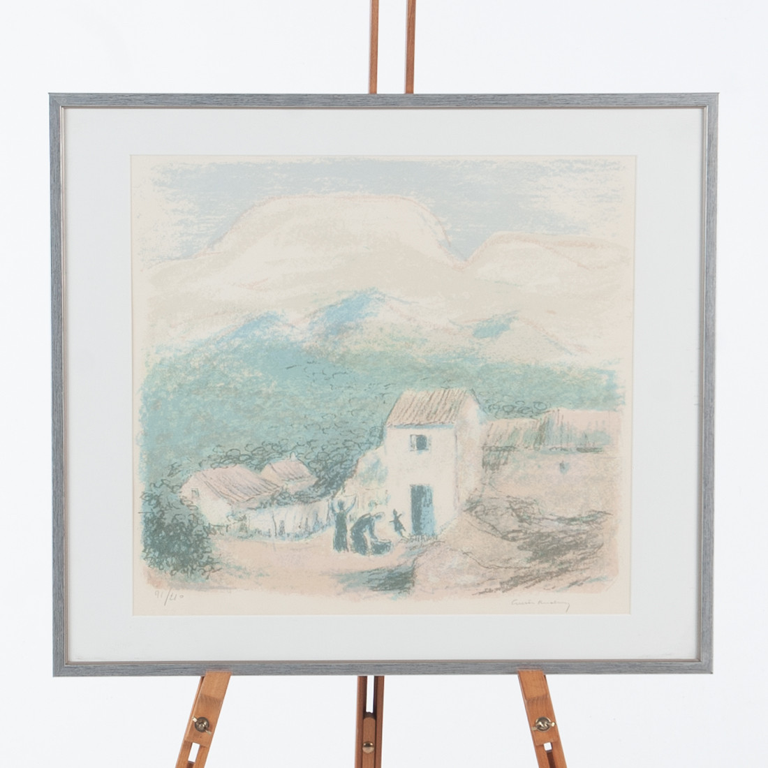 GUSTAV RUDBERG. Litografi motiv från Spanien, signerad samt numrerad 91/210.