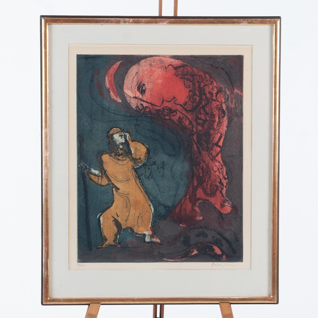 LENNART ROSENSOHN. Färglitoigrafi "Uppenbarelse" signerad samt numrerad 30/90.