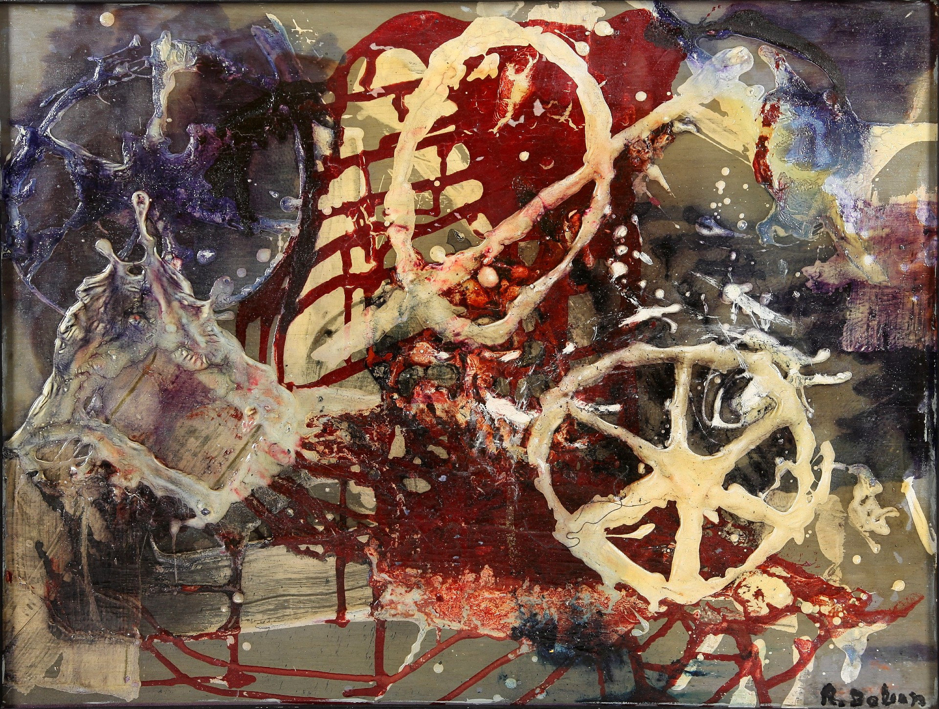 RALPH BALSON. 1890-1964. Olja och emalj, signerad.