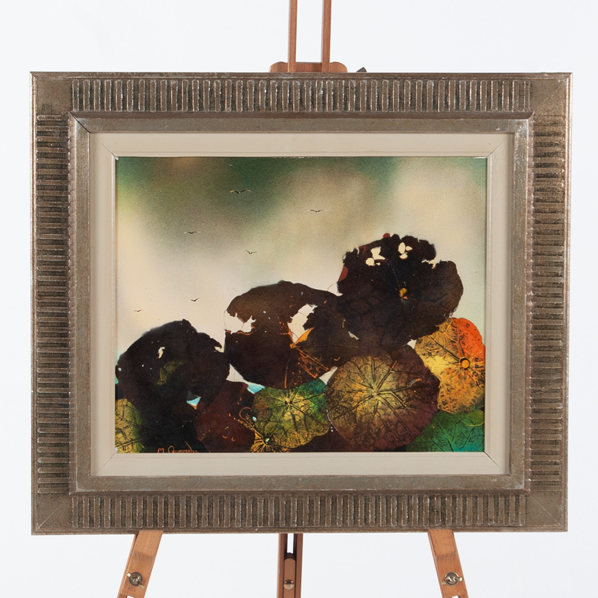 MICHAEL QVARSEBO. Olja på pannå organsisk figuration 1980.