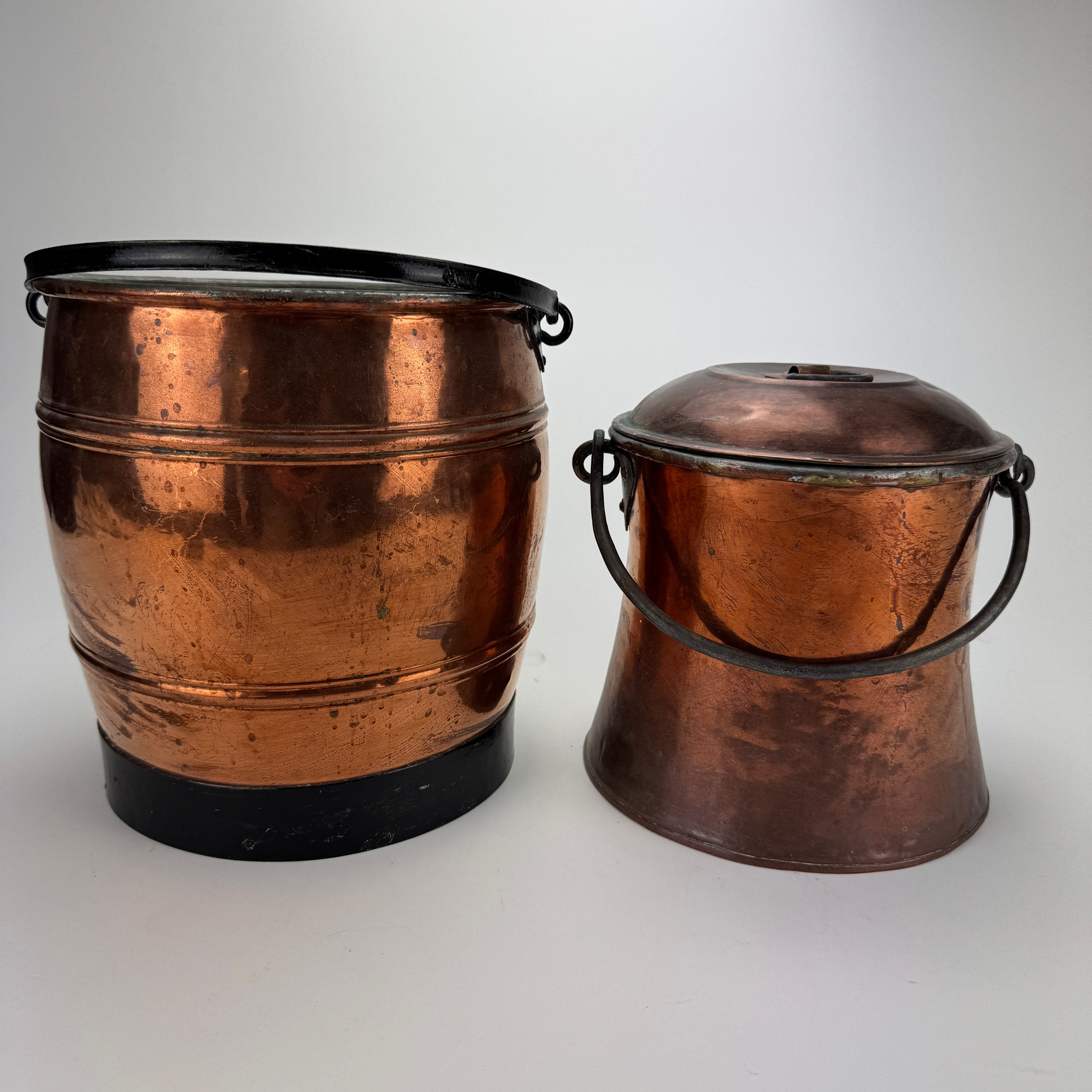 HINK OCH MIDEJKRUKA, koppar, 1800/1900-tal.