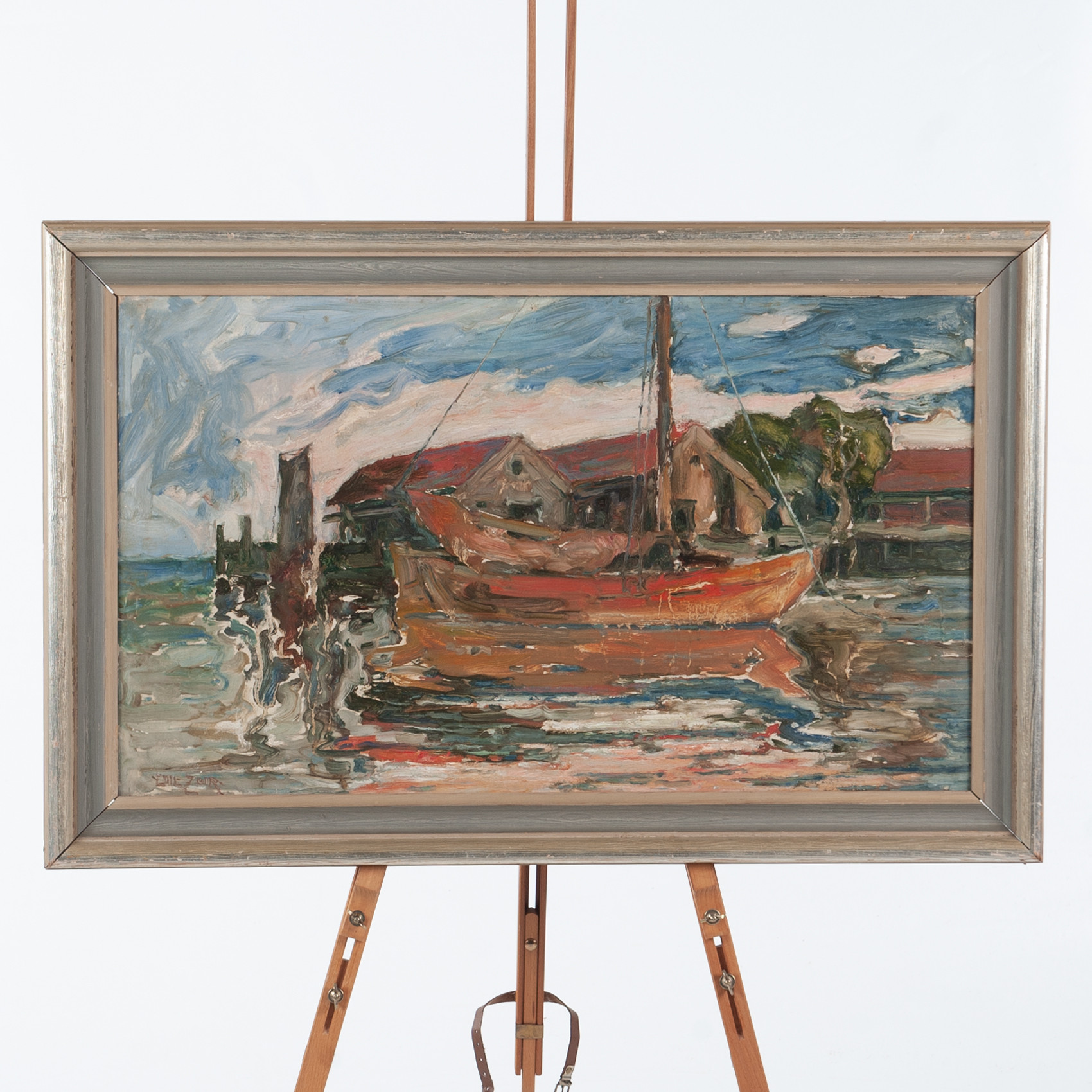 EMIL ZOIR. Olja på duk, signerad.