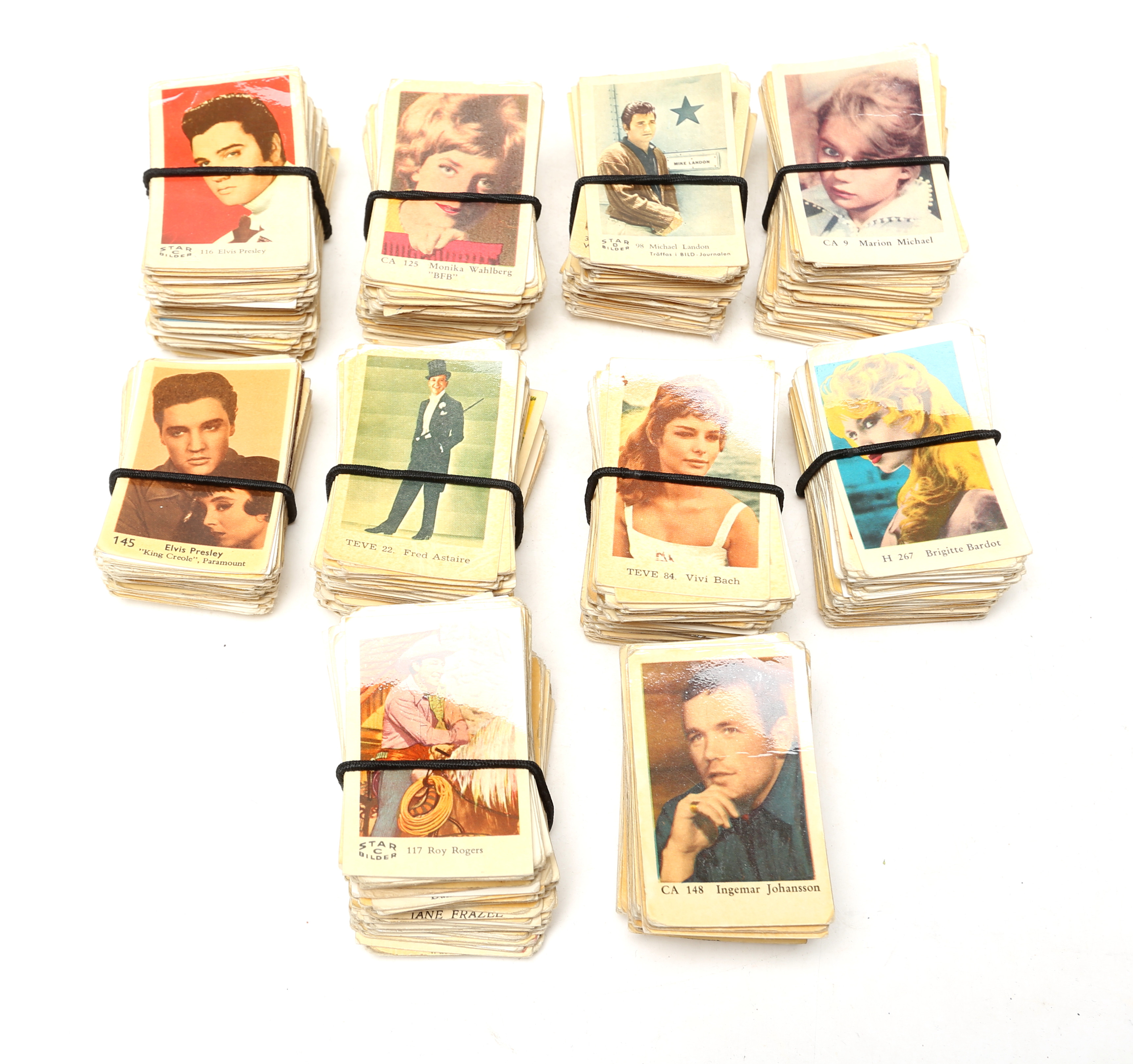SAMLARBILDER, så kallade "Filmisar" ca 800 st, bland annat över 100 Elvis och många stora stjärnor som Ingo, Sinatra.