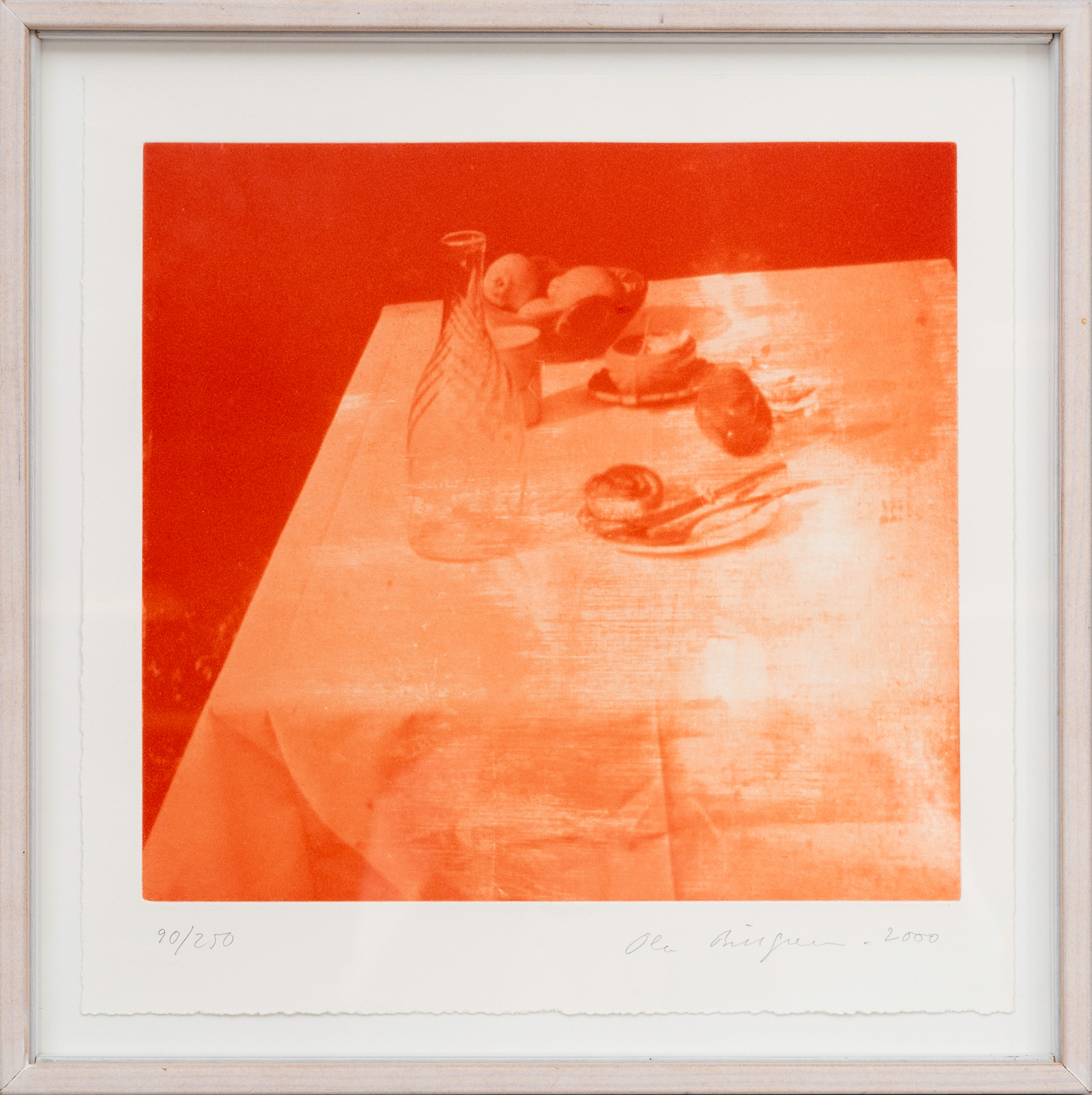 OLA BILLGREN. "Stilleben", fotogravyr, signerad, numrerad och daterad, 90/250, 2000.