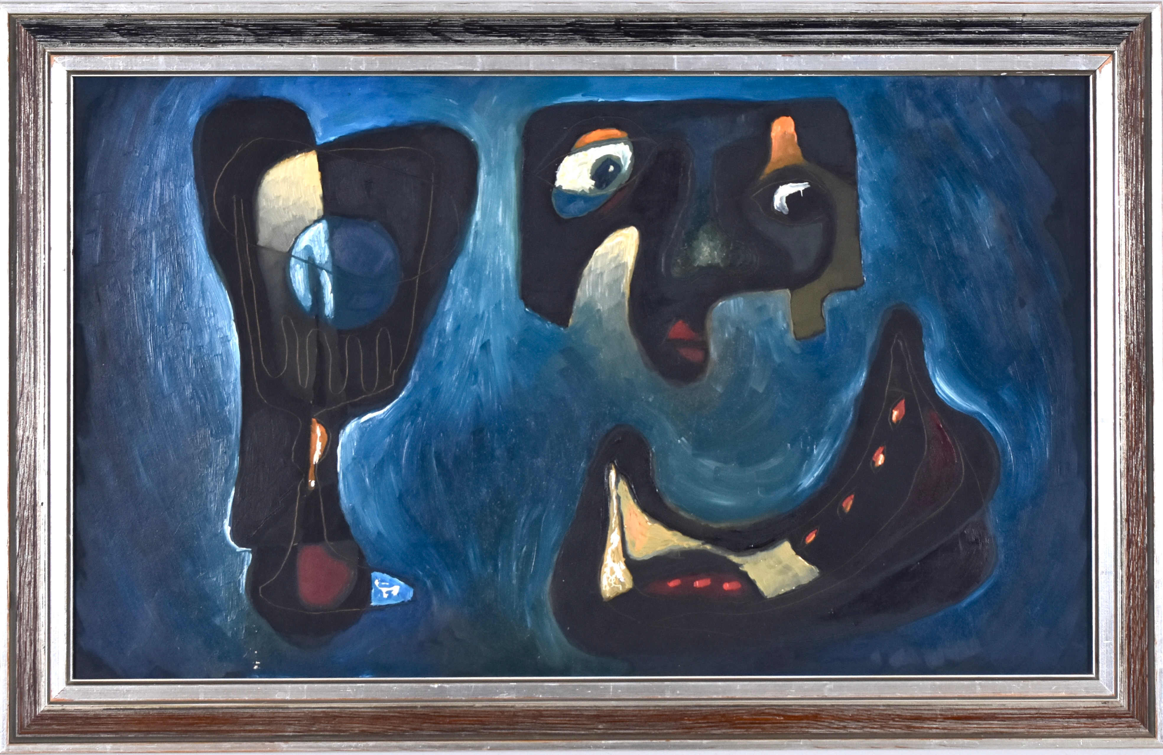 OKÄND KONSTNÄR. Olja på pannå.