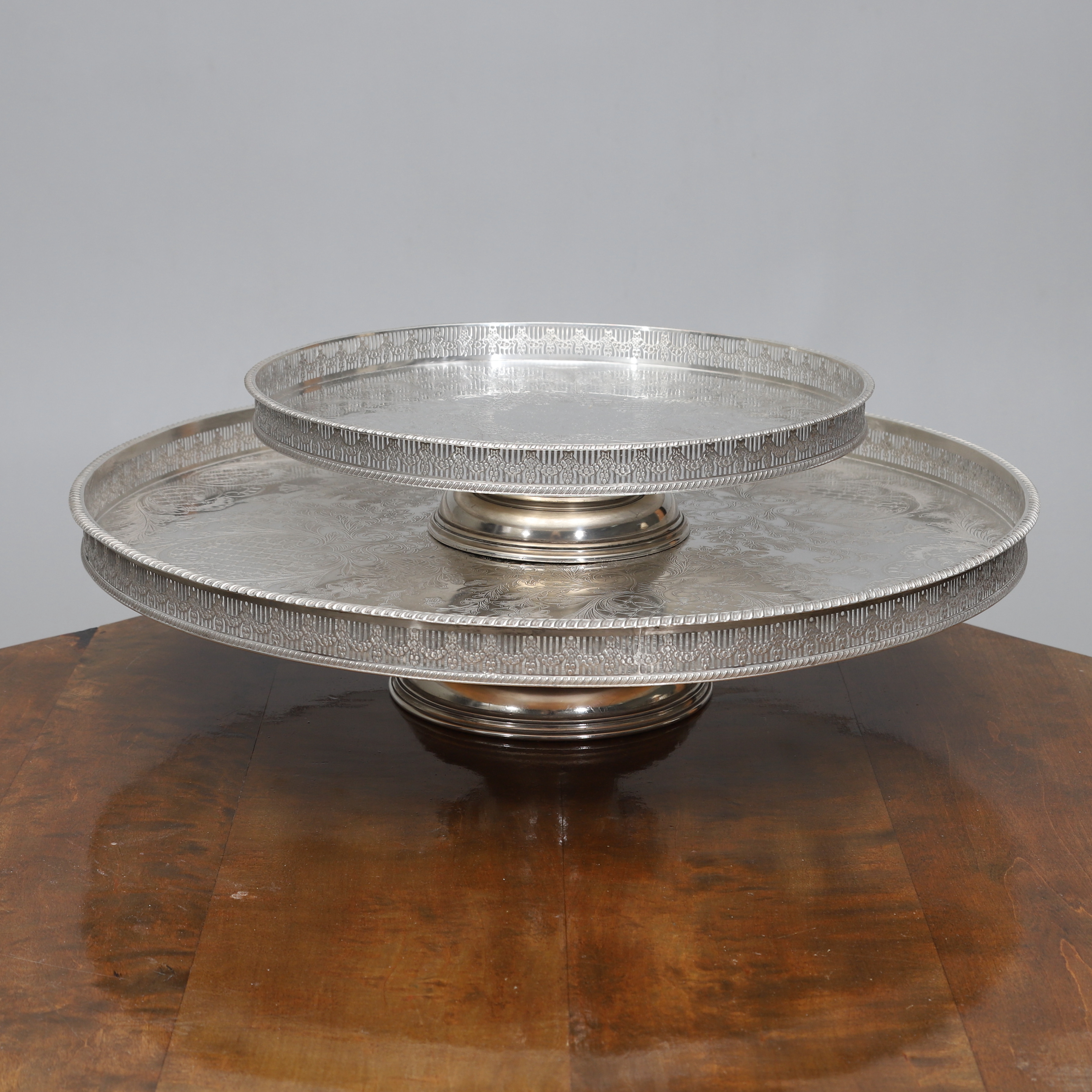 SERVERINGSBRICKOR, 2 st, nysilver, roterande, Viners, Sheffield, England, 1900-tal.