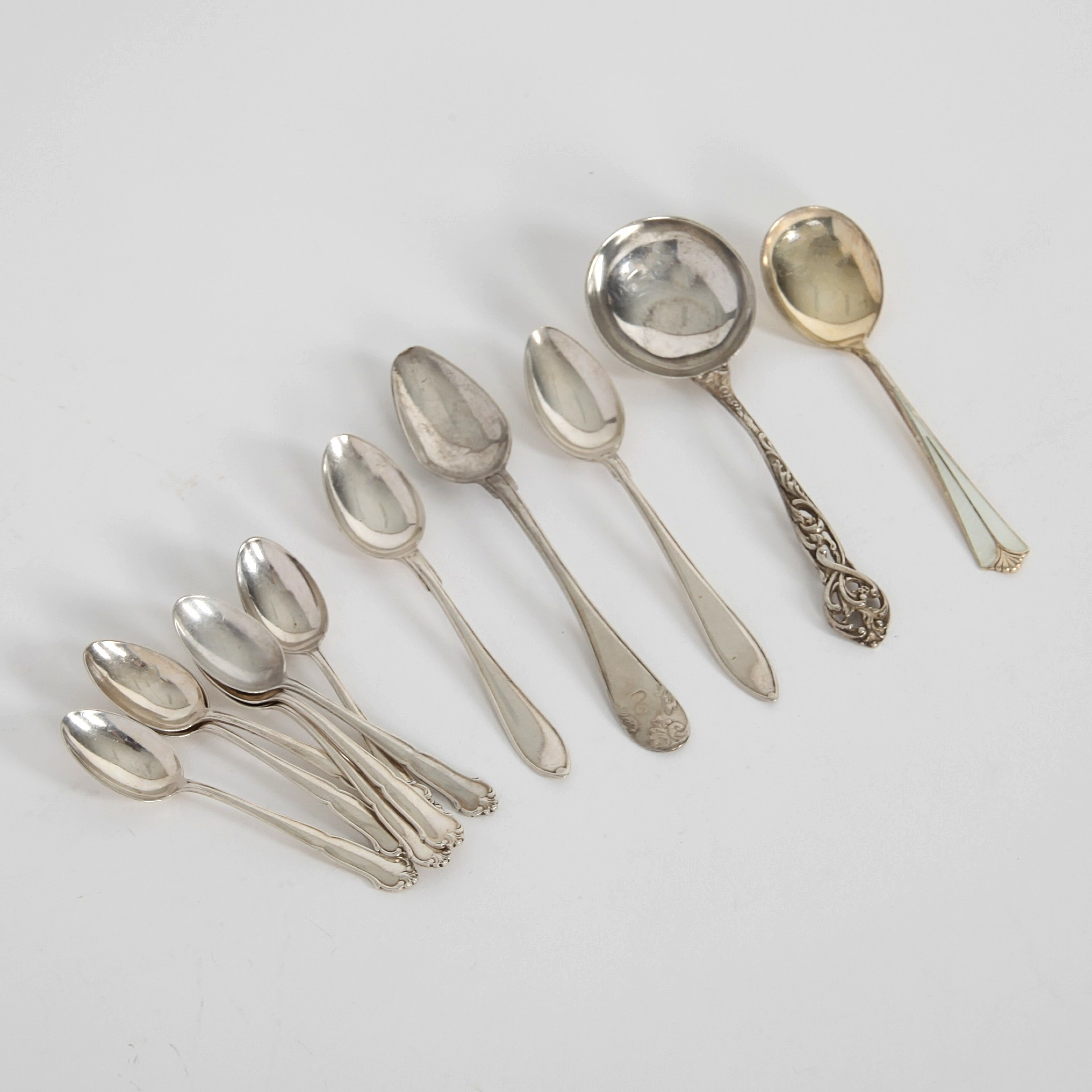 SILVERSKEDAR, 12 st, Sverige och Norge, 18/1900-tal.