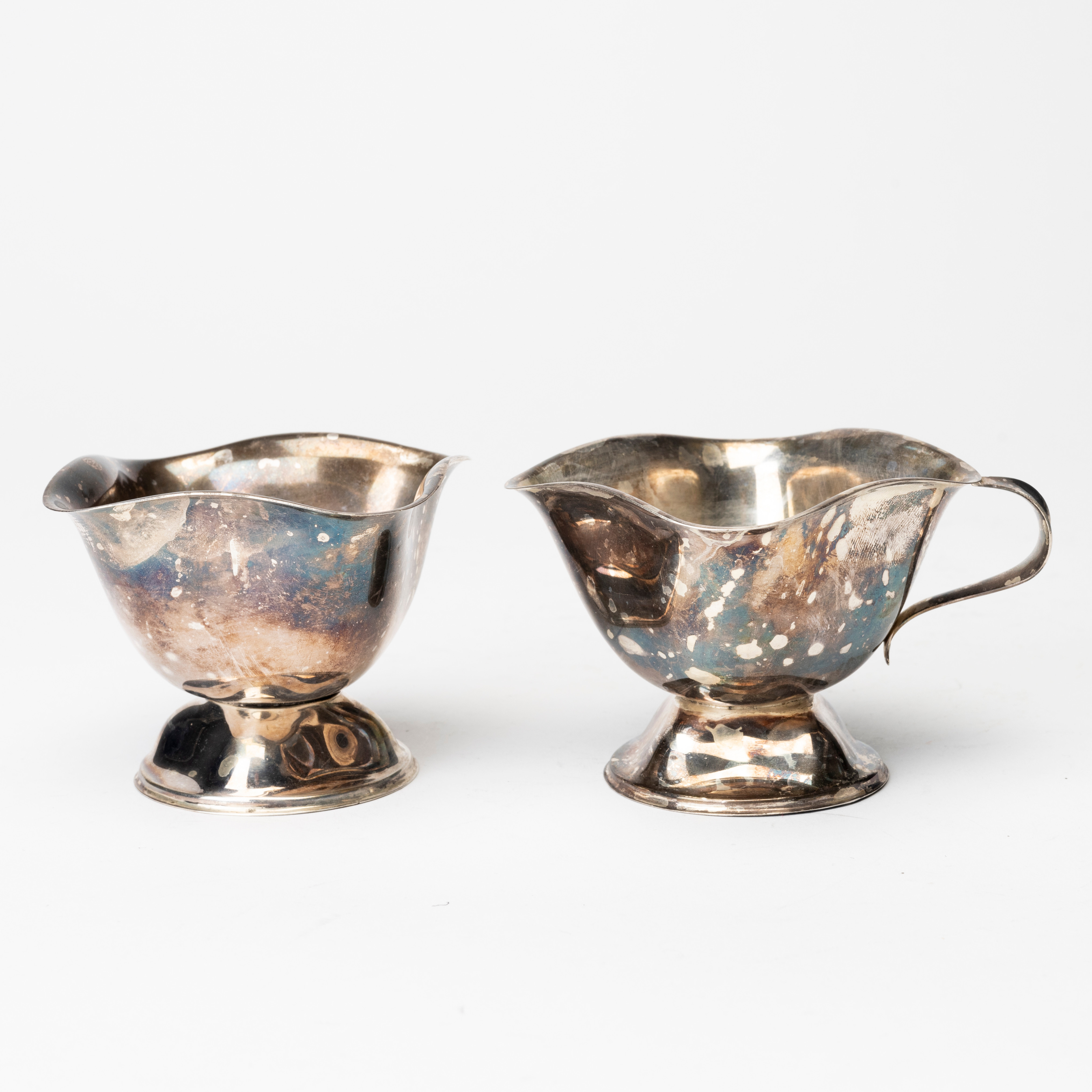 GRÄDDSNIPA OCH SOCKERSKÅL, silver, Finland, 1900-tal.