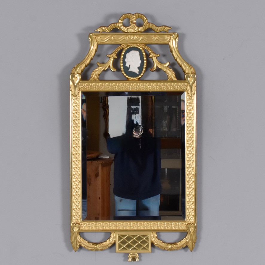 SPEGEL, förgylld, Nygustaviansk, 1900-tal.