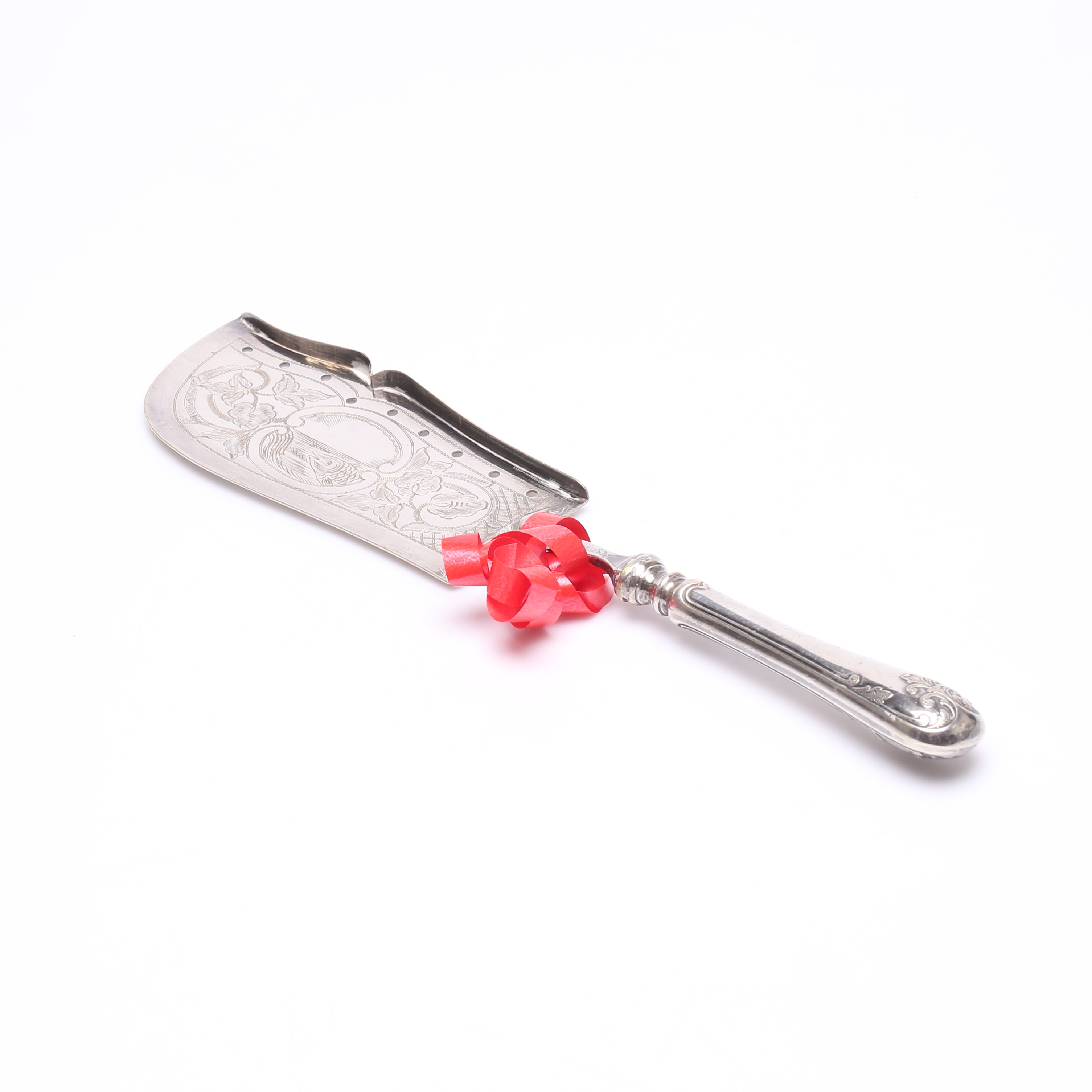 FISKSPADE, nysilver, 1900 tal.