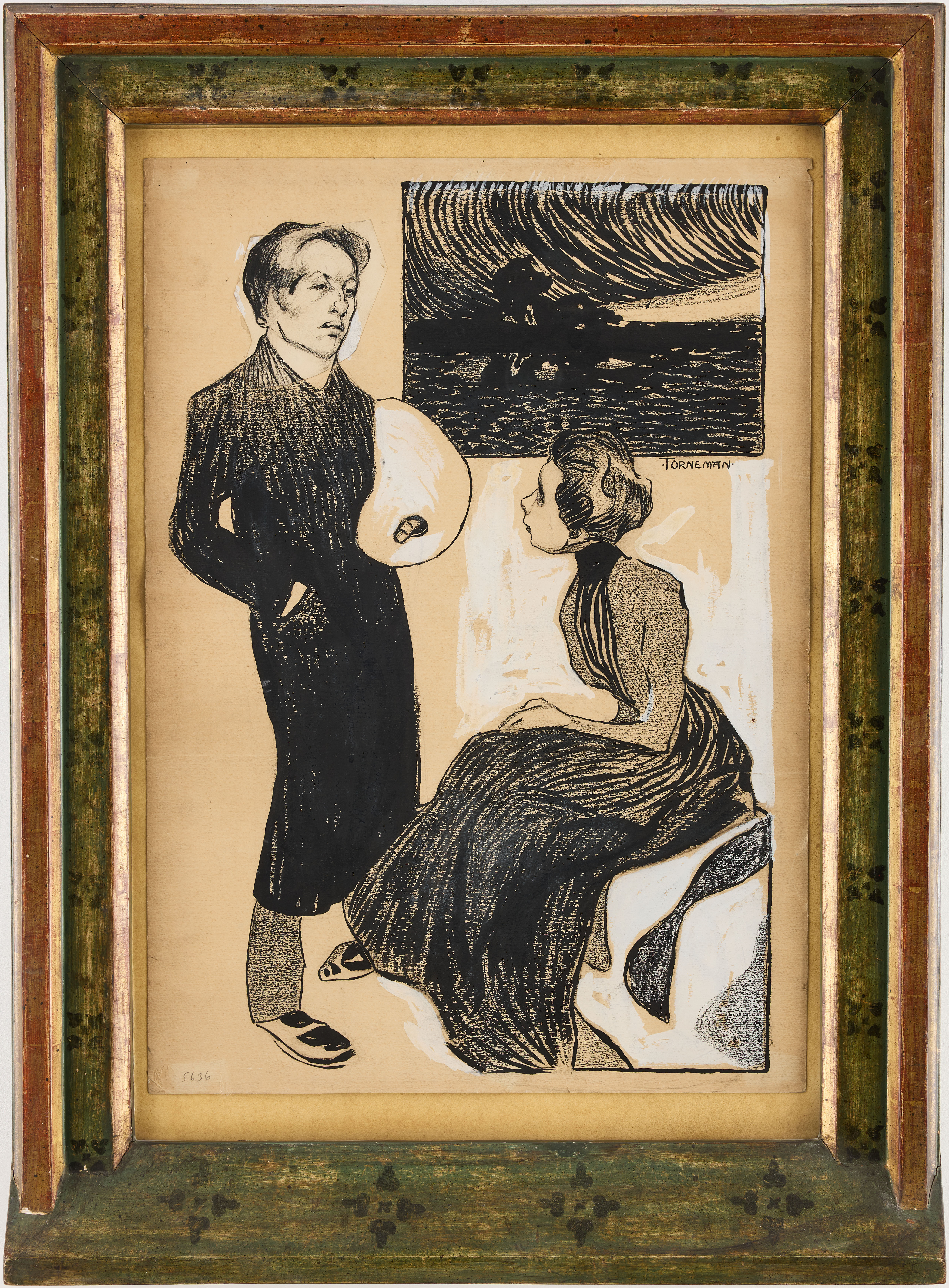 AXEL TÖRNEMAN (1880-1925). Konstnären och hans hustru, sångerskan Gudrun Törneman.