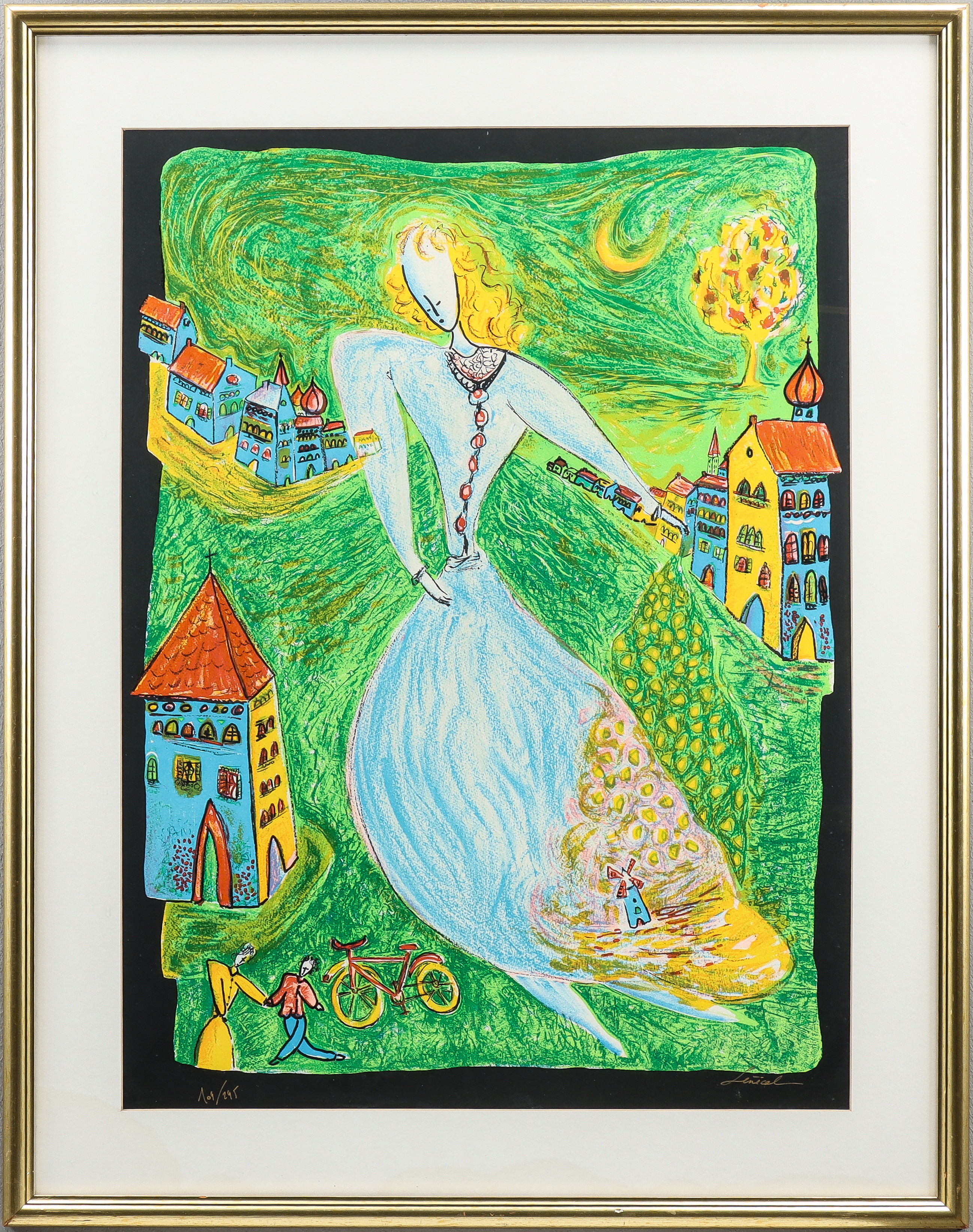 GUY SÉNÉCAL litografi 109/295, signerad.