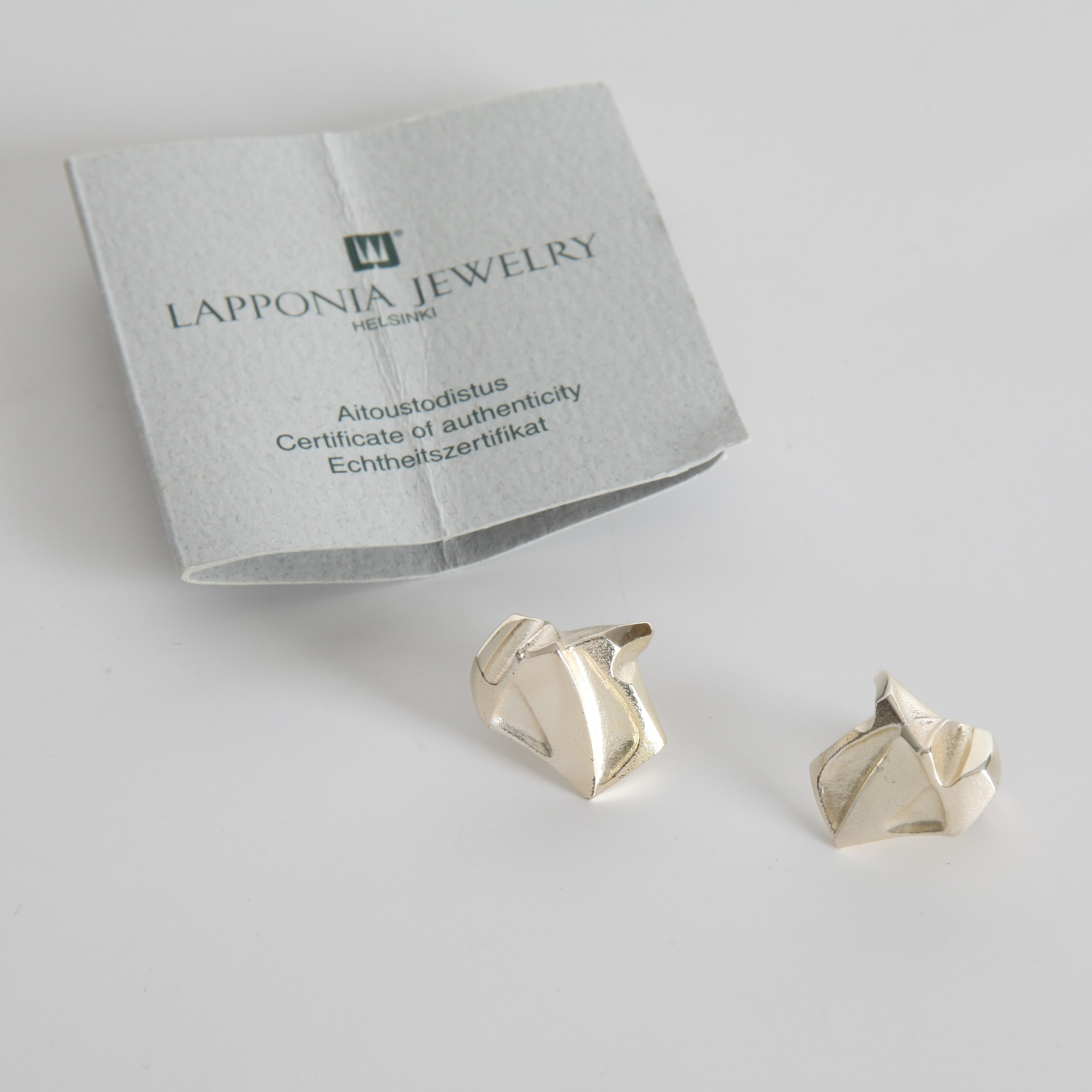 BJÖRN WECKSTRÖM. f 1935. Örhängen "Natassia", 1 par, Sterlingsilver, Lapponia.