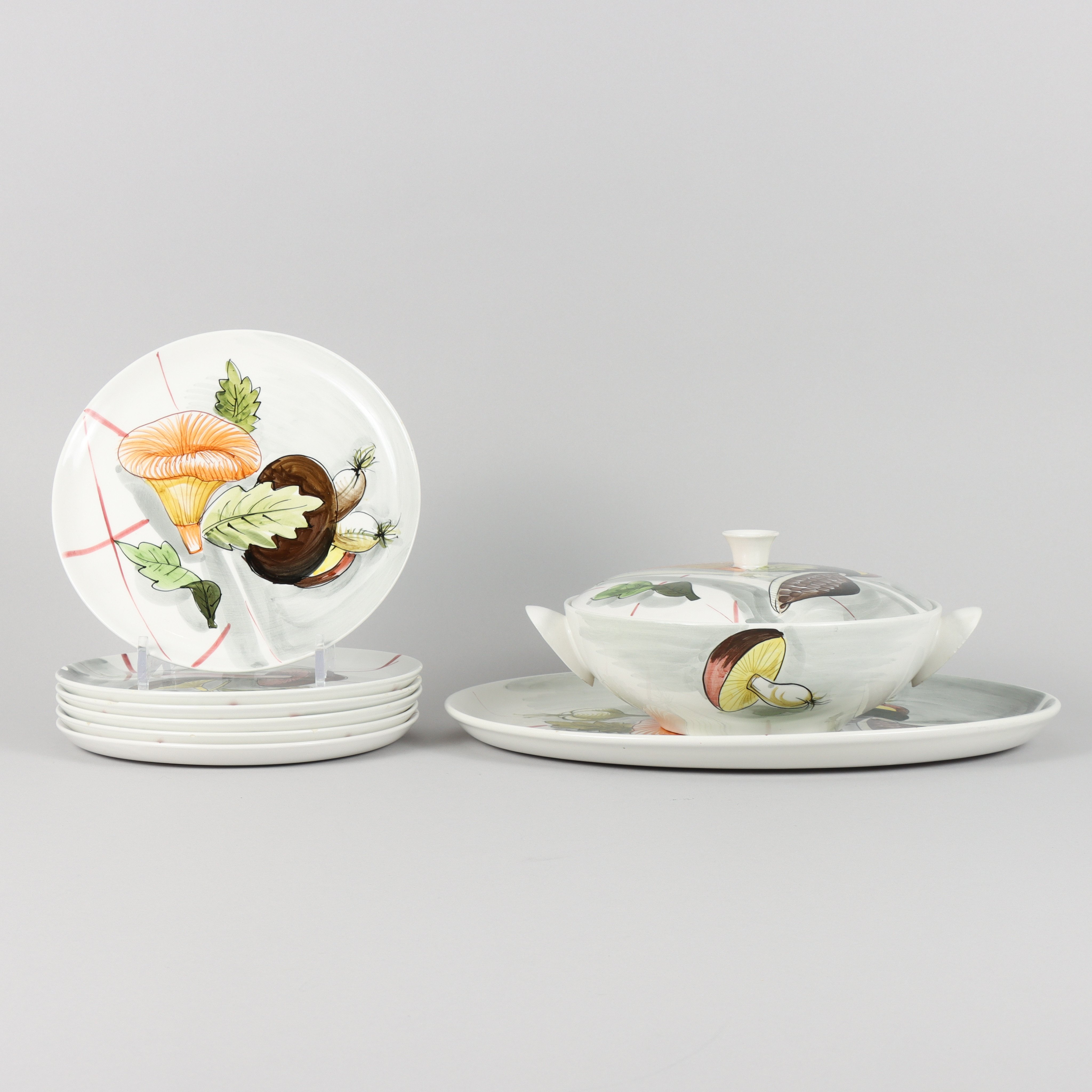 SVAMPSERVIS porslin Italien.