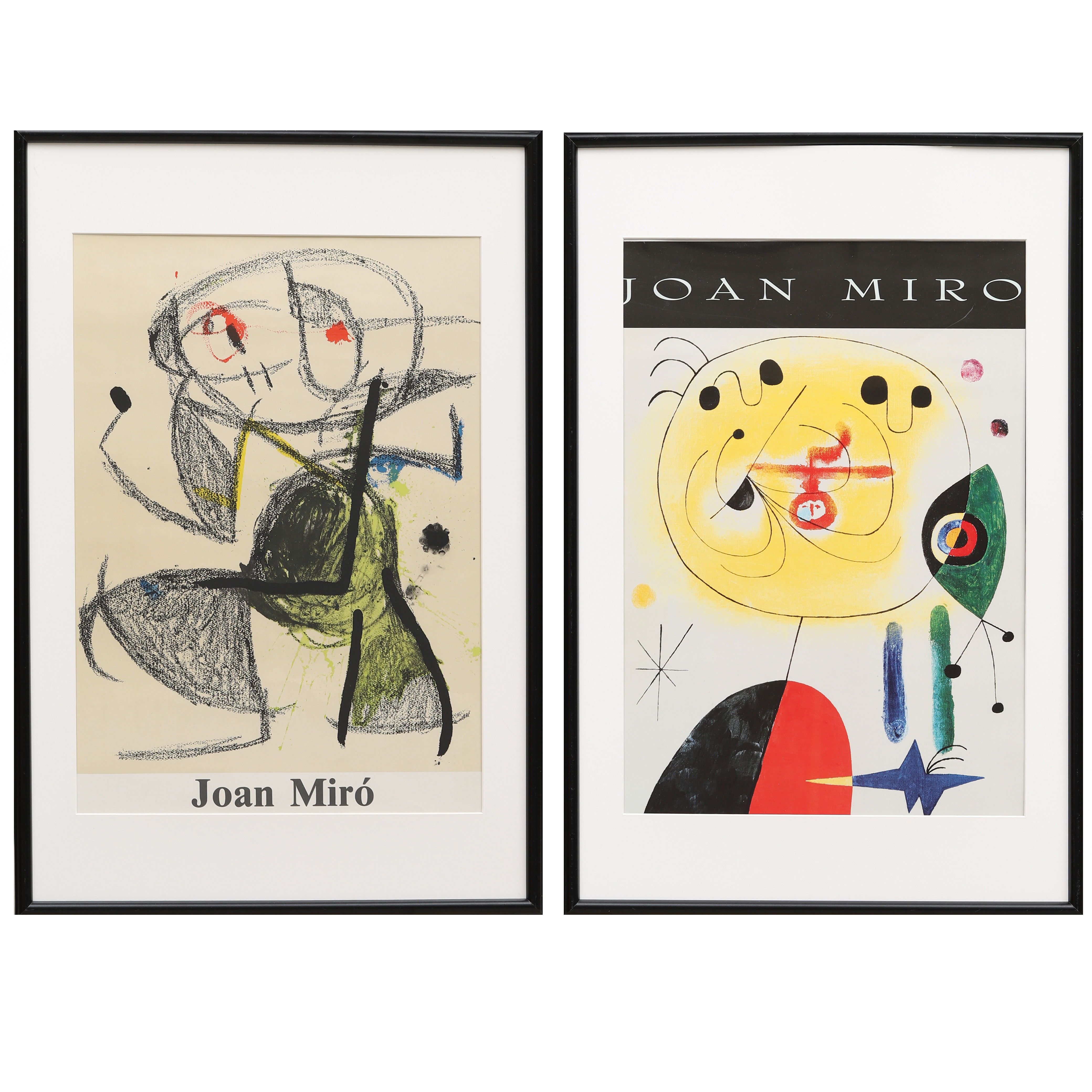 JOAN MIRÓ. EFTER. AFFISCHER, 2 st.