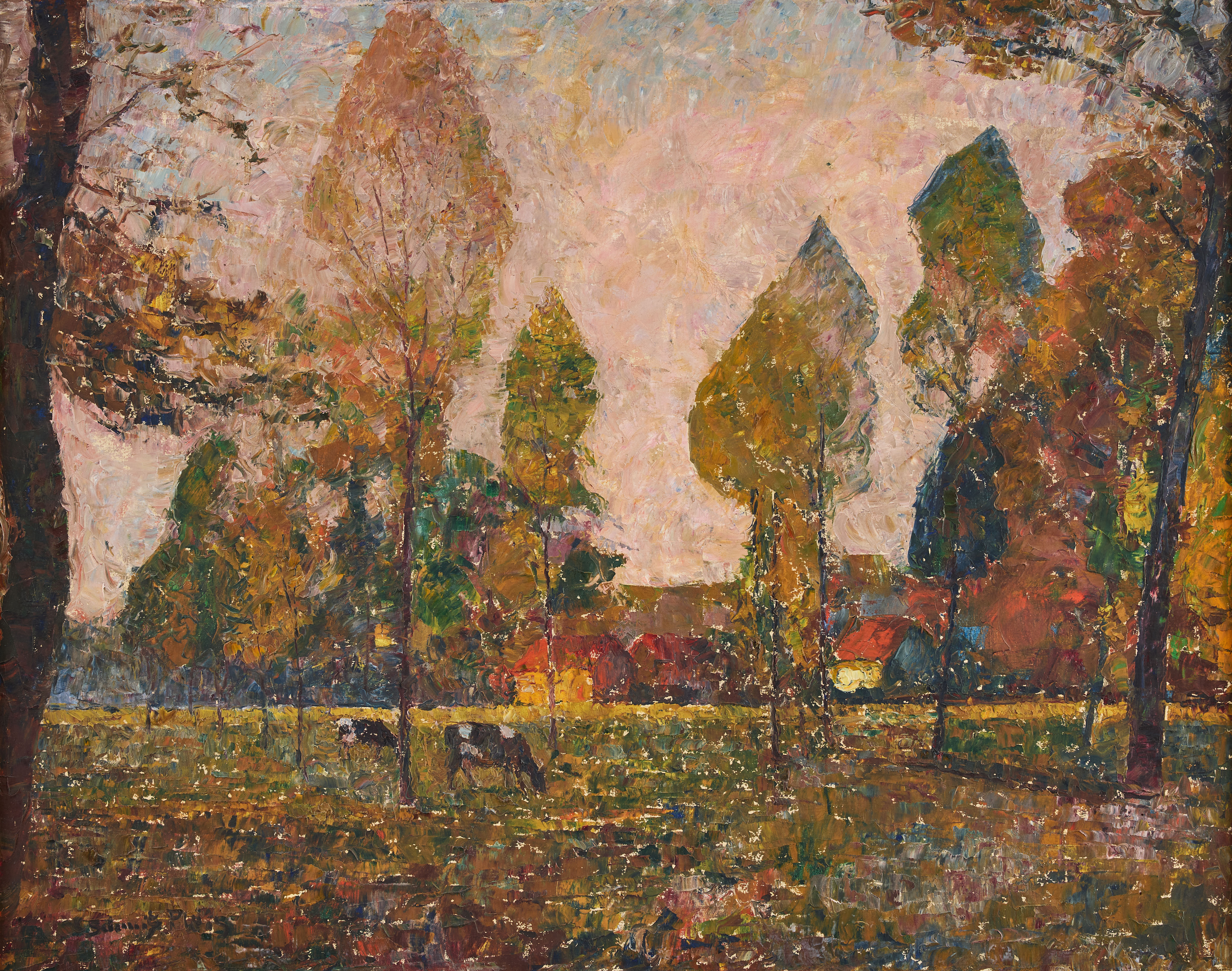 CARL SCHMITZ-PLEIS (1877-1943). Sensommarkväll.