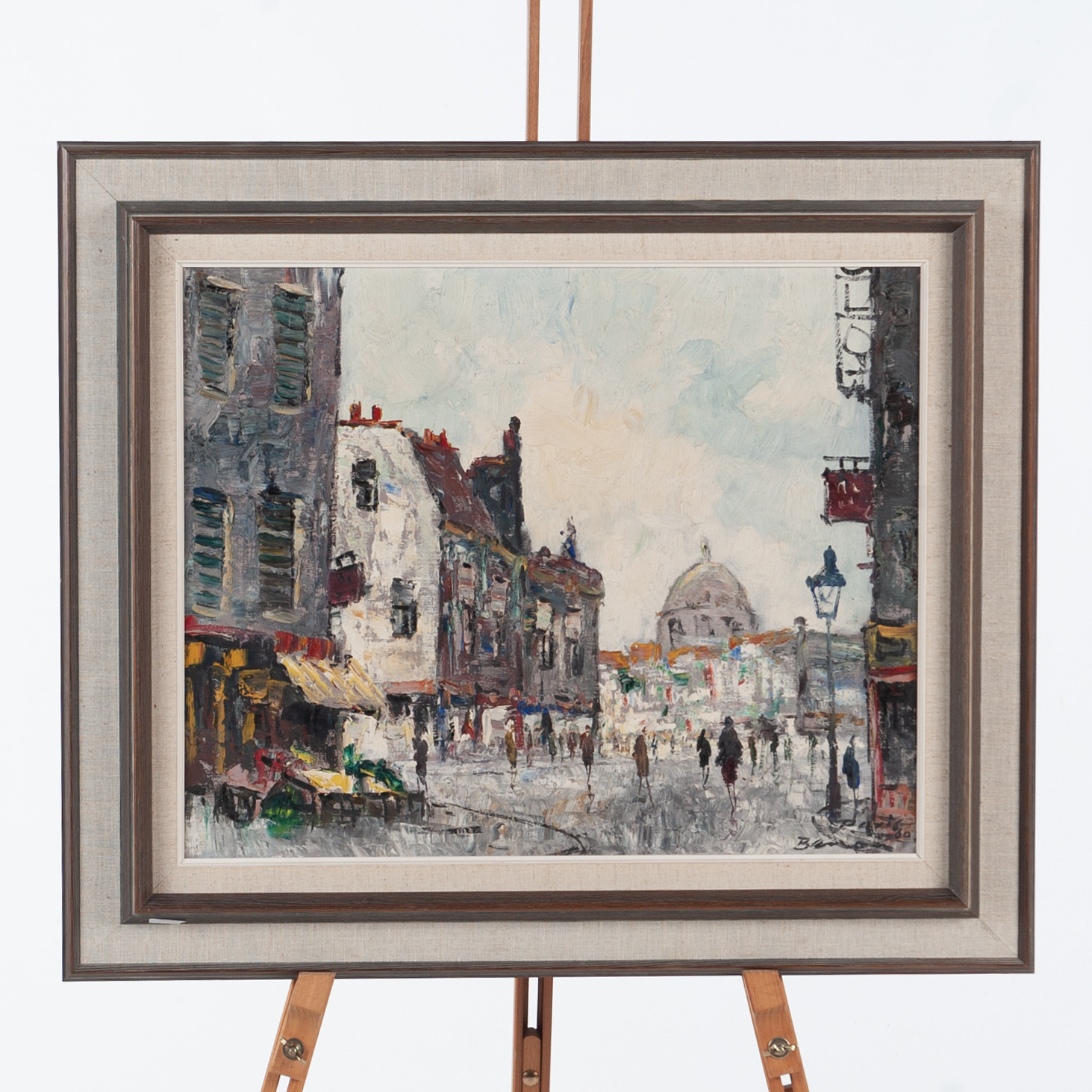 OIDENTIFIERAD KONSTNÄR. Olja på duk, motiv från Paris.