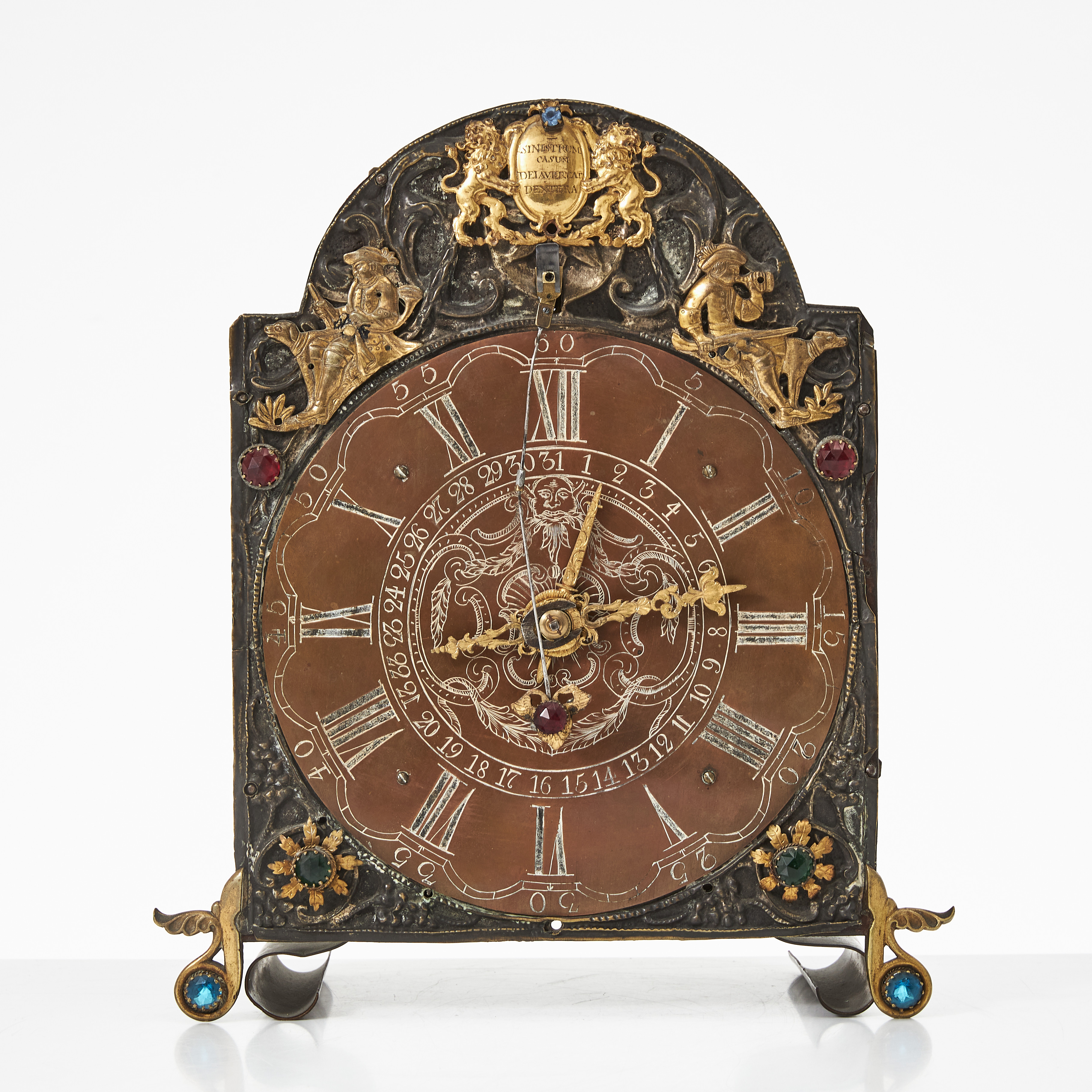 BORDSUR, 1700-tal, Tyskland, barock, urverket märkt Böhm Augustae Vin delicorsum.