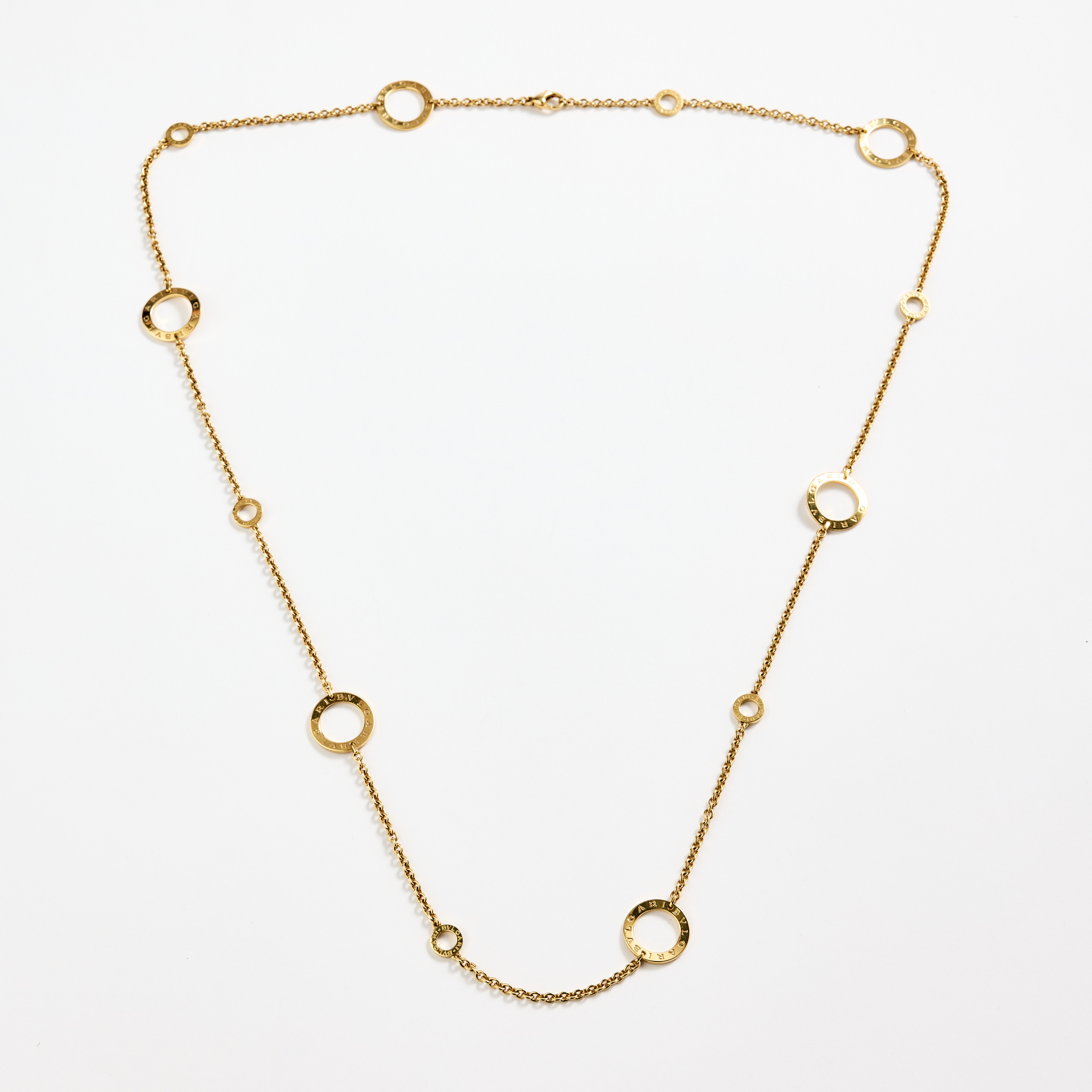 BULGARI, collier, "BVLGARI BVLGARI", 18K guld, Italien.