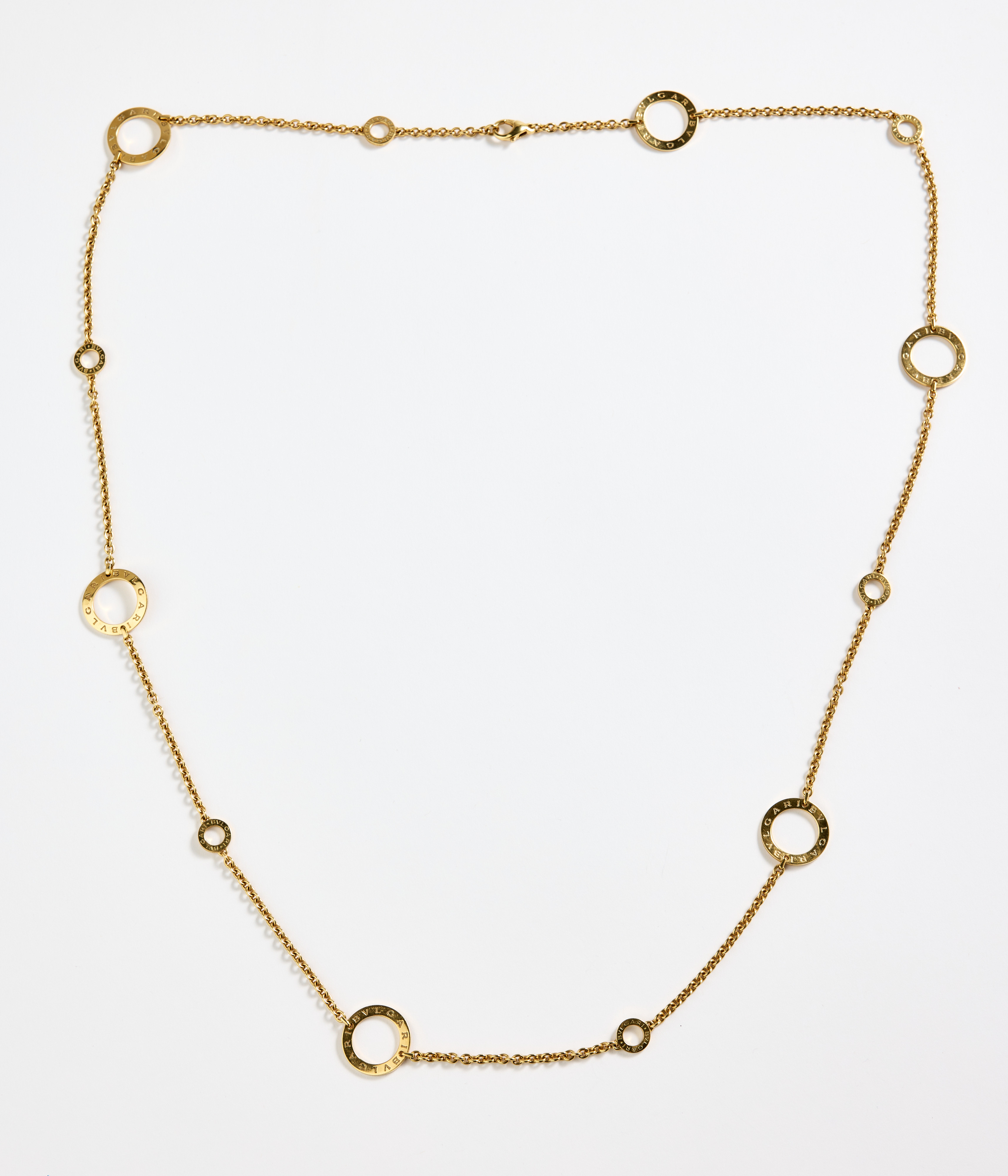 BULGARI, collier, "BVLGARI BVLGARI", 18K guld, Italien.