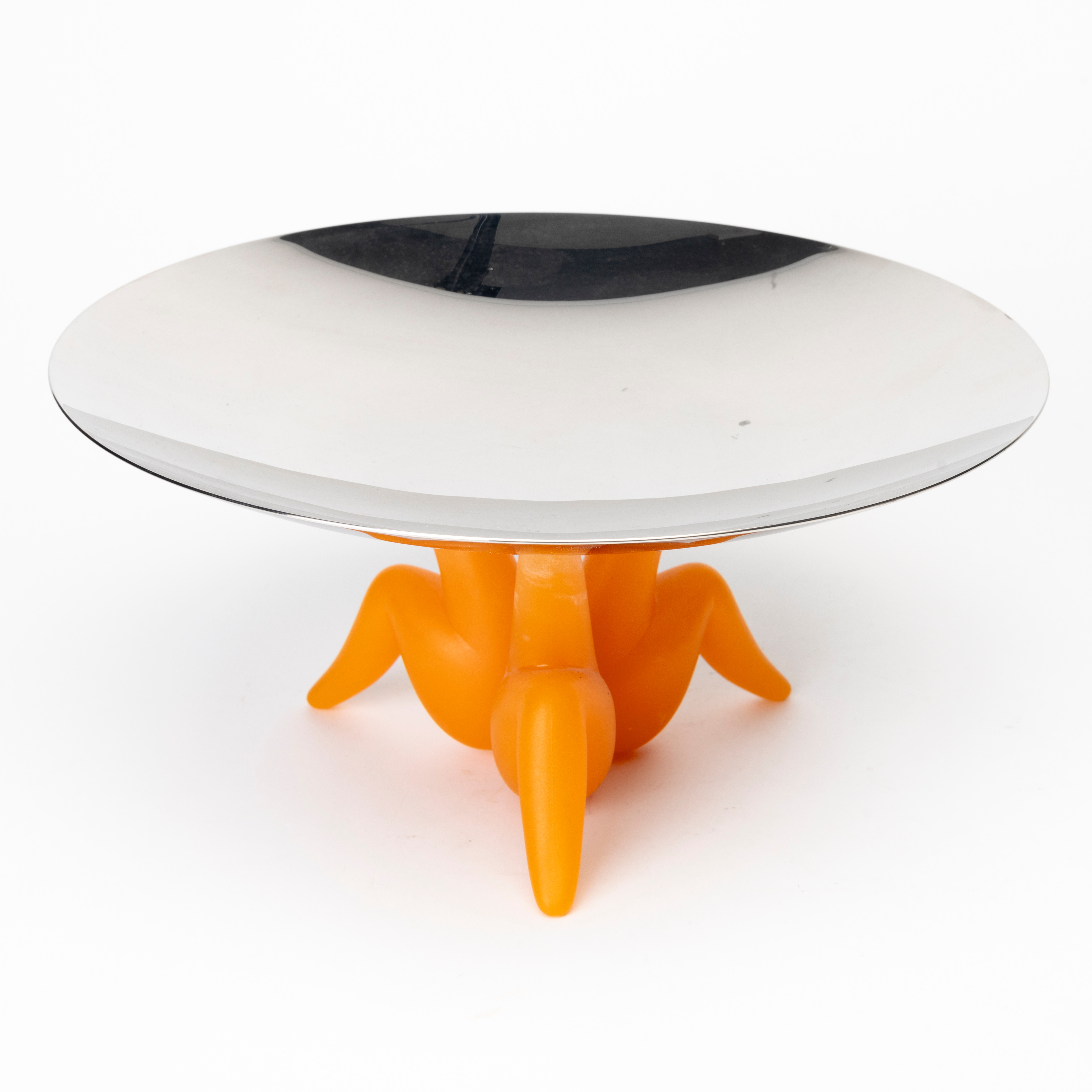 PHILIPE STARCK ( 1949-). Skål på Fot, aliminium och plast, Alessi, Italien.