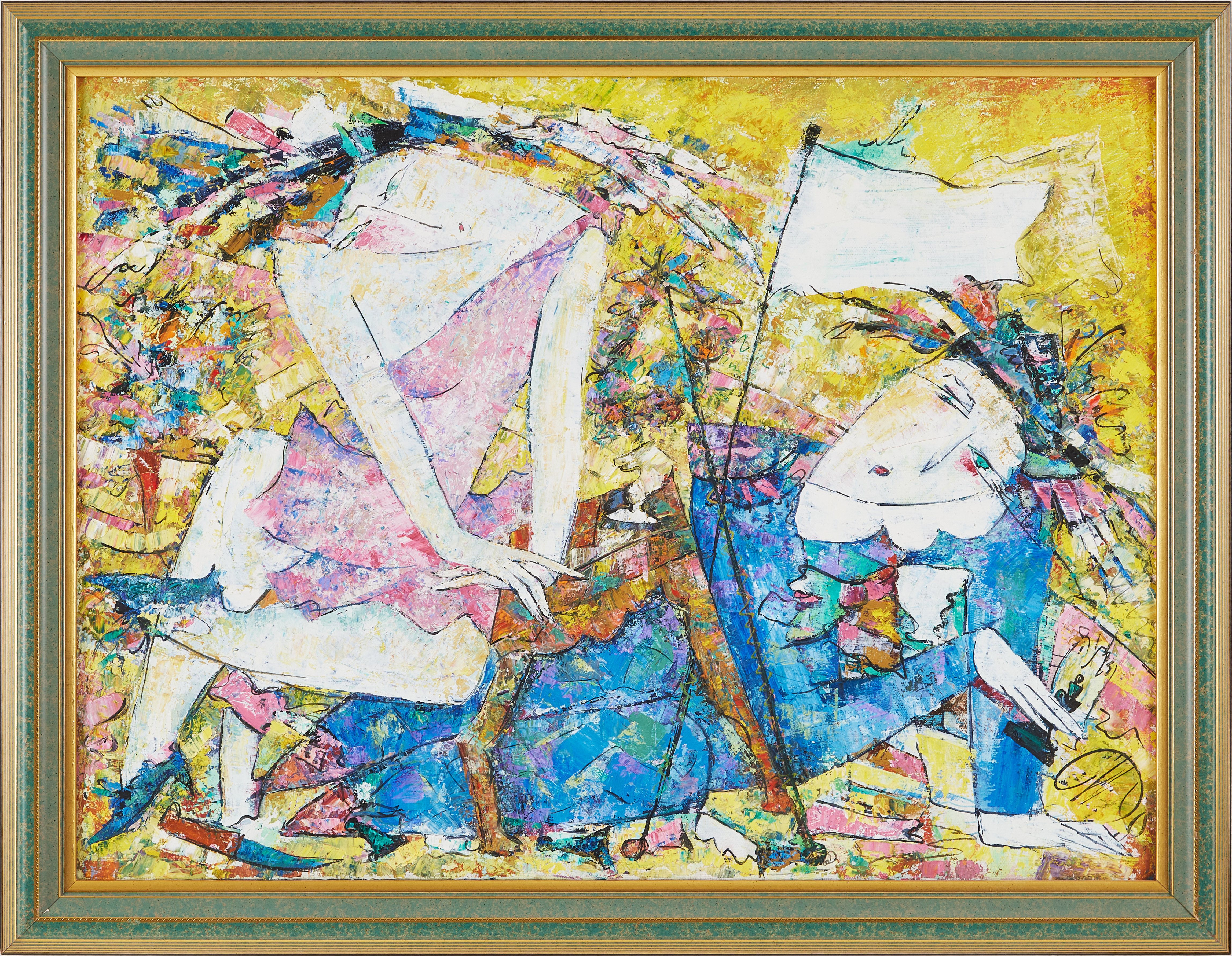 TAIS TULUPOVA (RYSSLAND FÖDD 1948). Fredsflaggan.