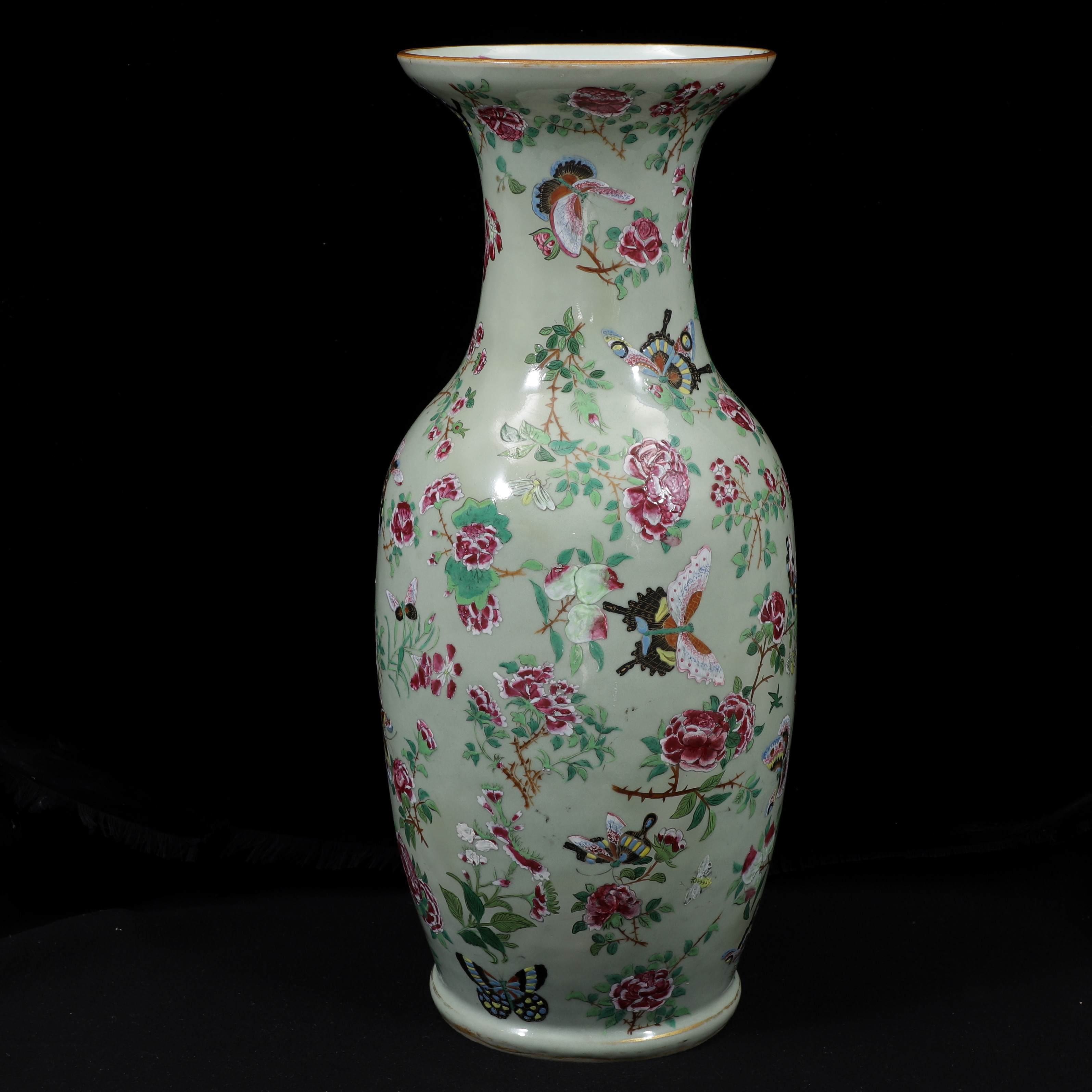 GOLVVAS, porslin, Kina, 1800/1900-tal.