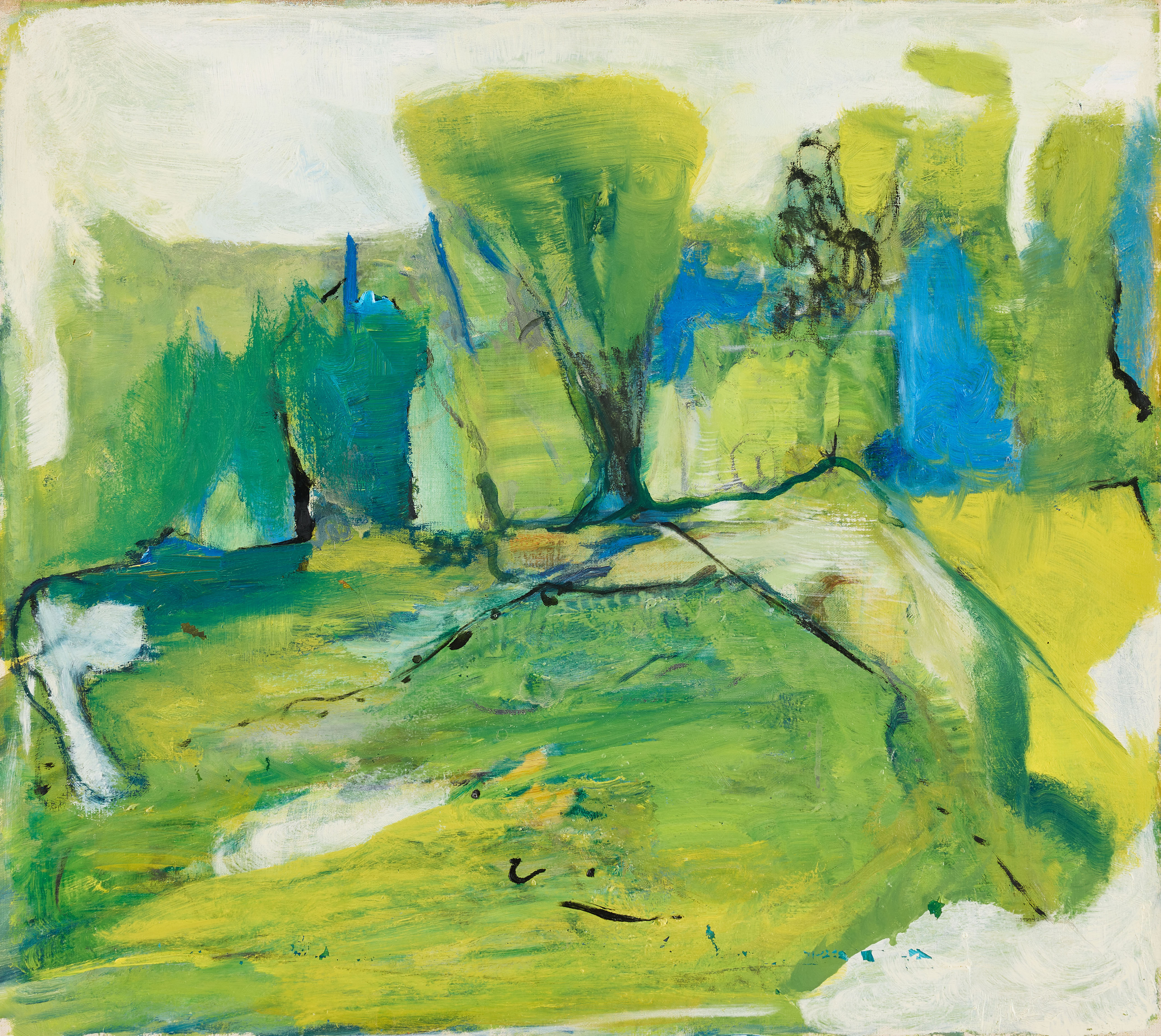 STAFFAN HALLSTRÖM. Landskap med cistern.