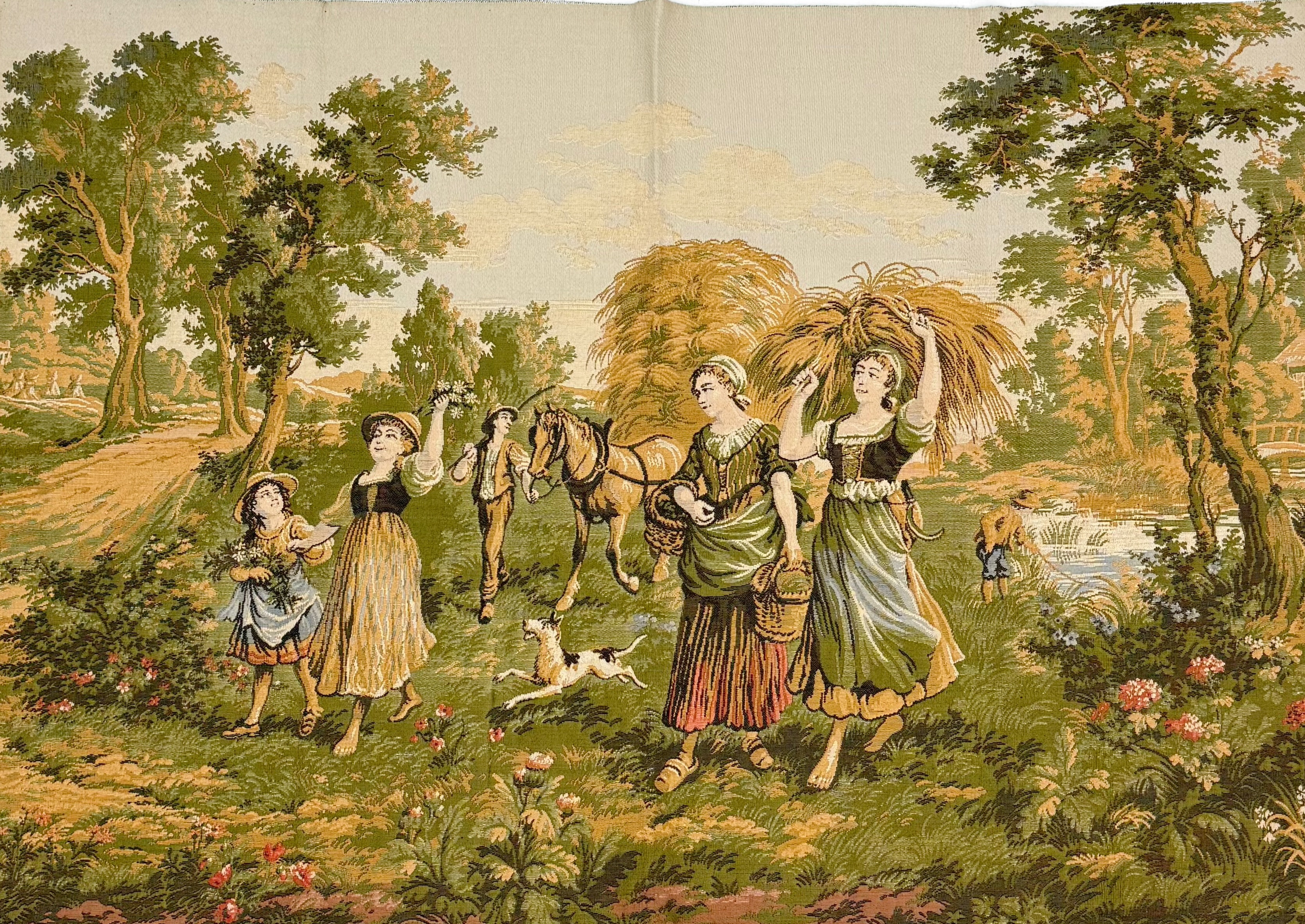 GOBELÄNG - Rokoko stil, 1900-tal.