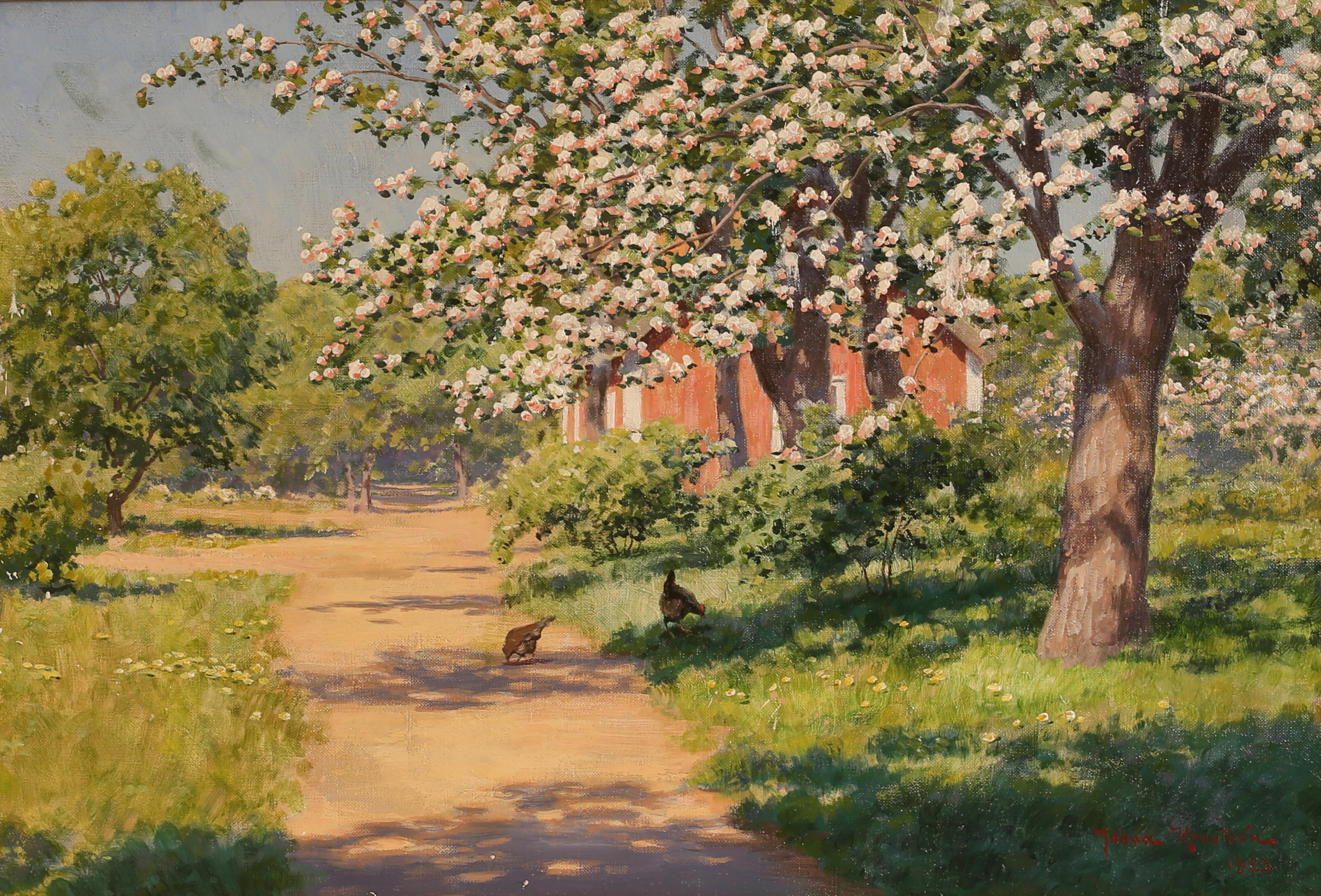 JOHAN KROUTHÉN. Olja på duk, signerad och daterad 1922.