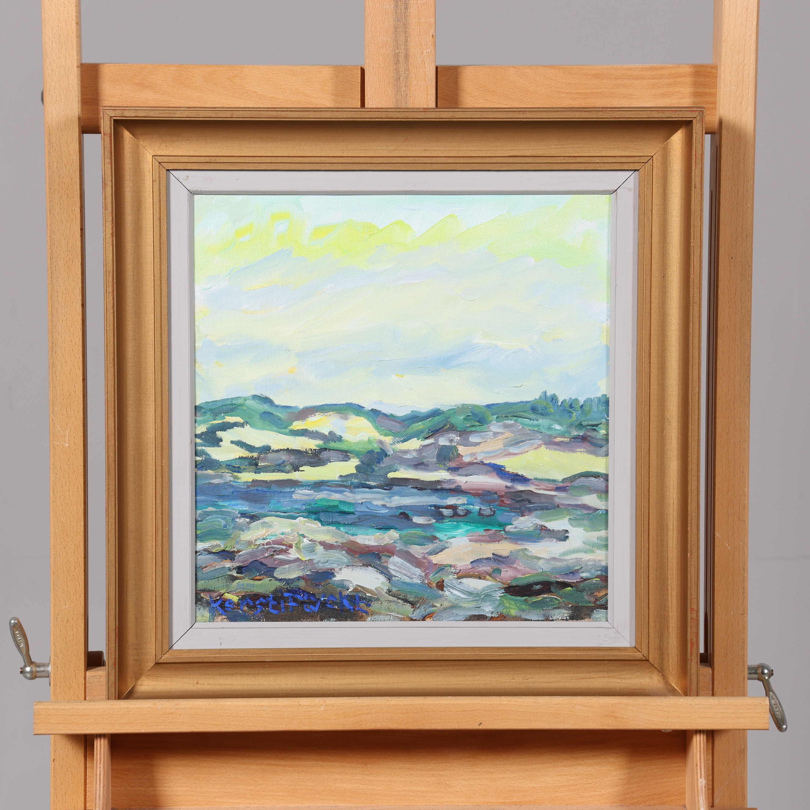 KERSTI FLYCKT. OLJA PÅ DUK, signerad.