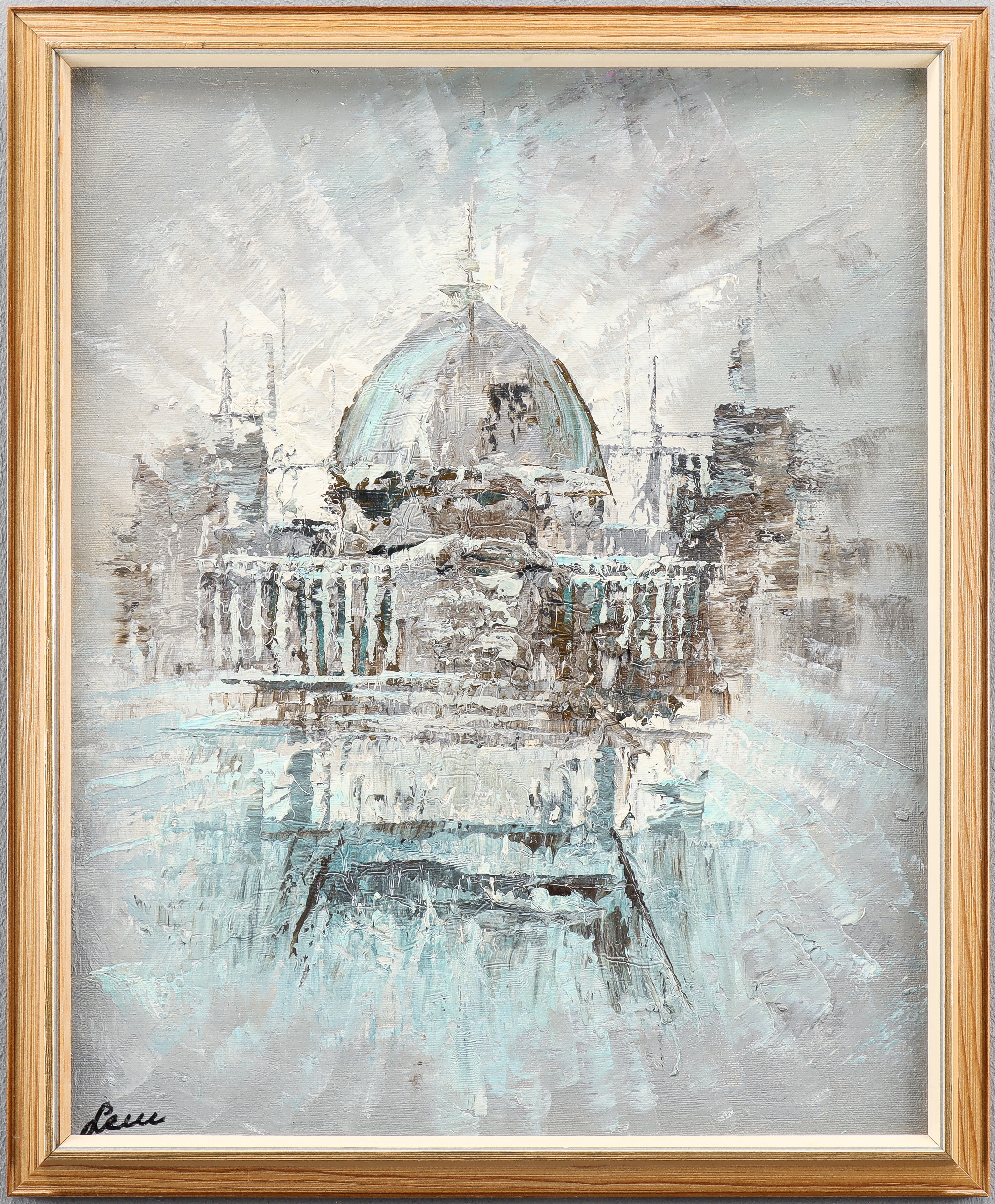 OIDENTIFIERAD KONSTNÄR olja på pannå, signerad.