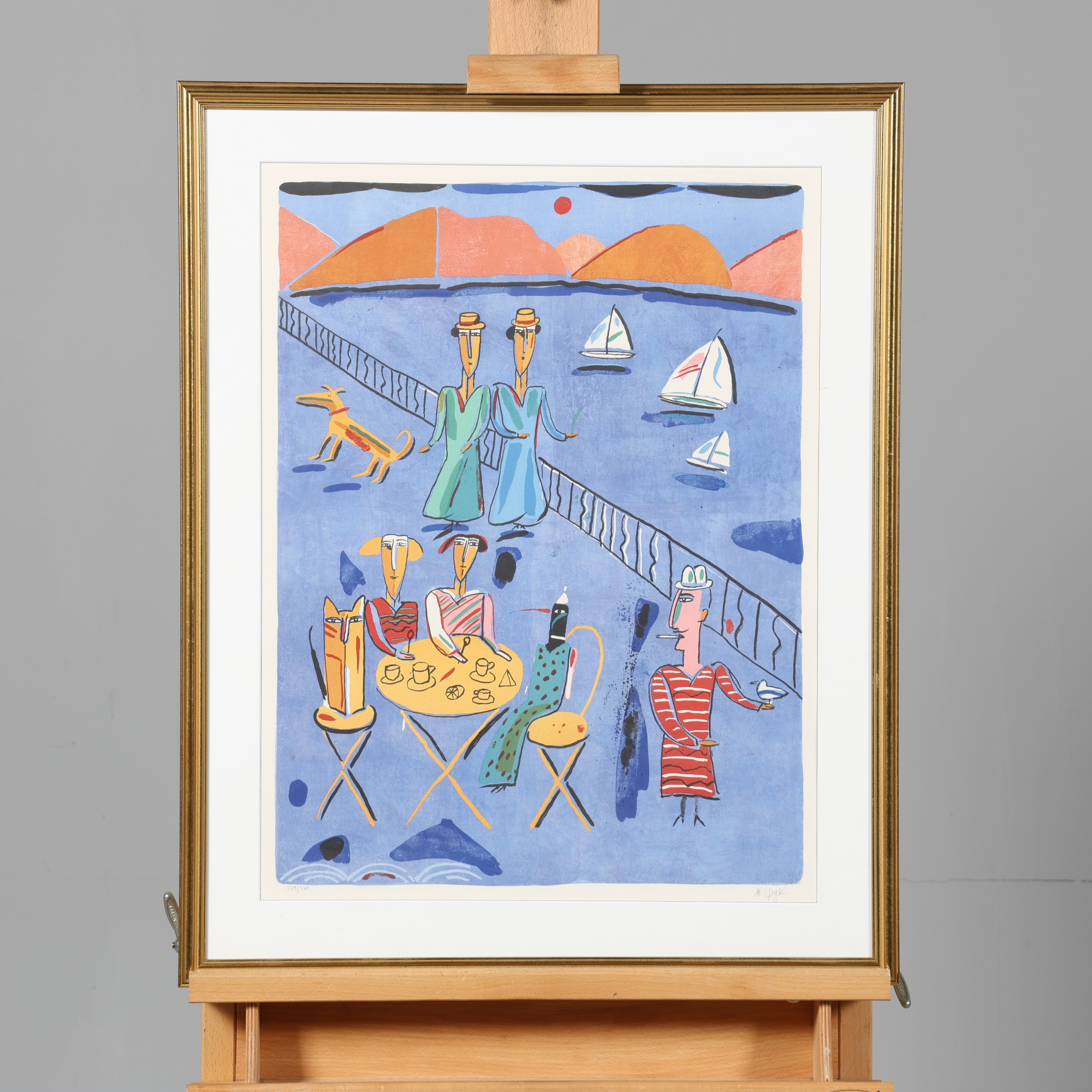 MADELEINE PYK. LITOGRAFI, signerad samt numrerad 279/380.