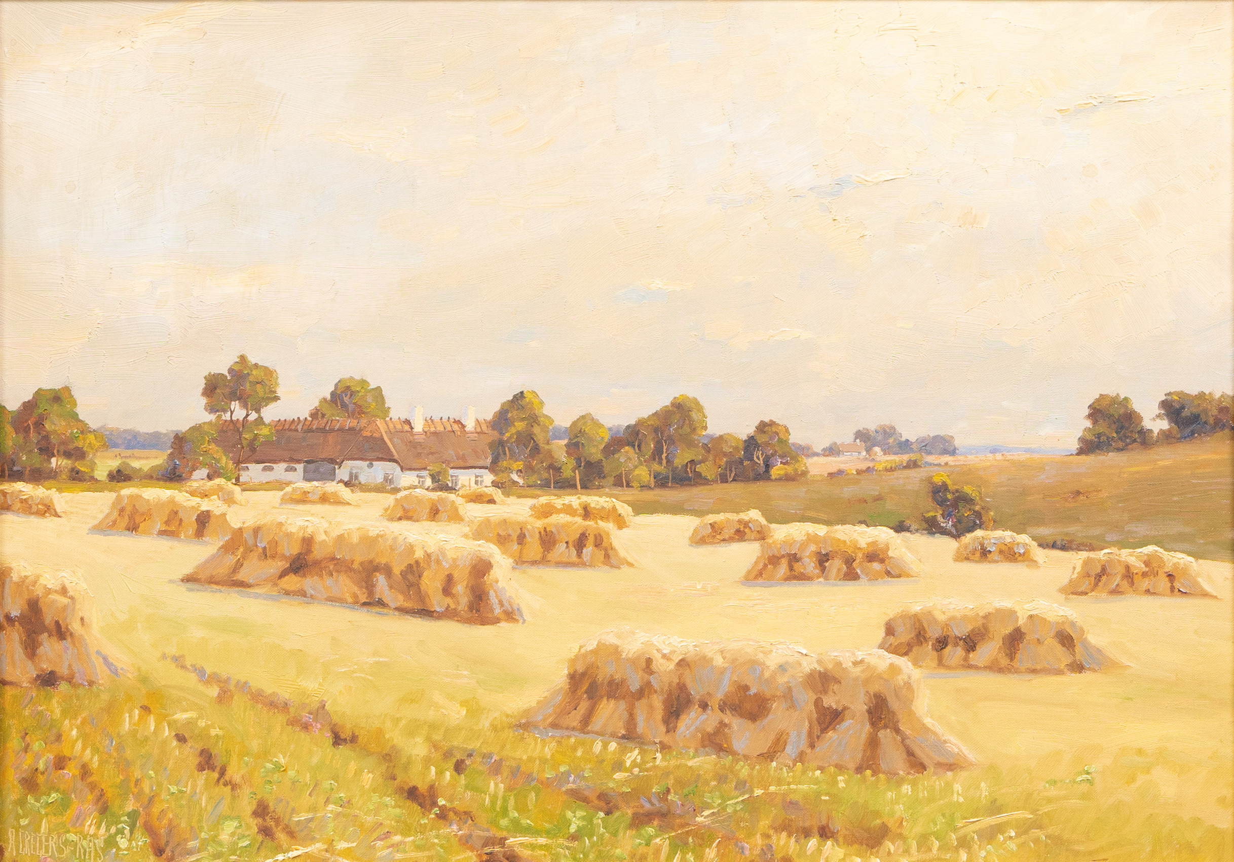 ALFRED GREGERS RASMUSSEN (1904-1994). Höstmotiv, olja på duk, signerad.