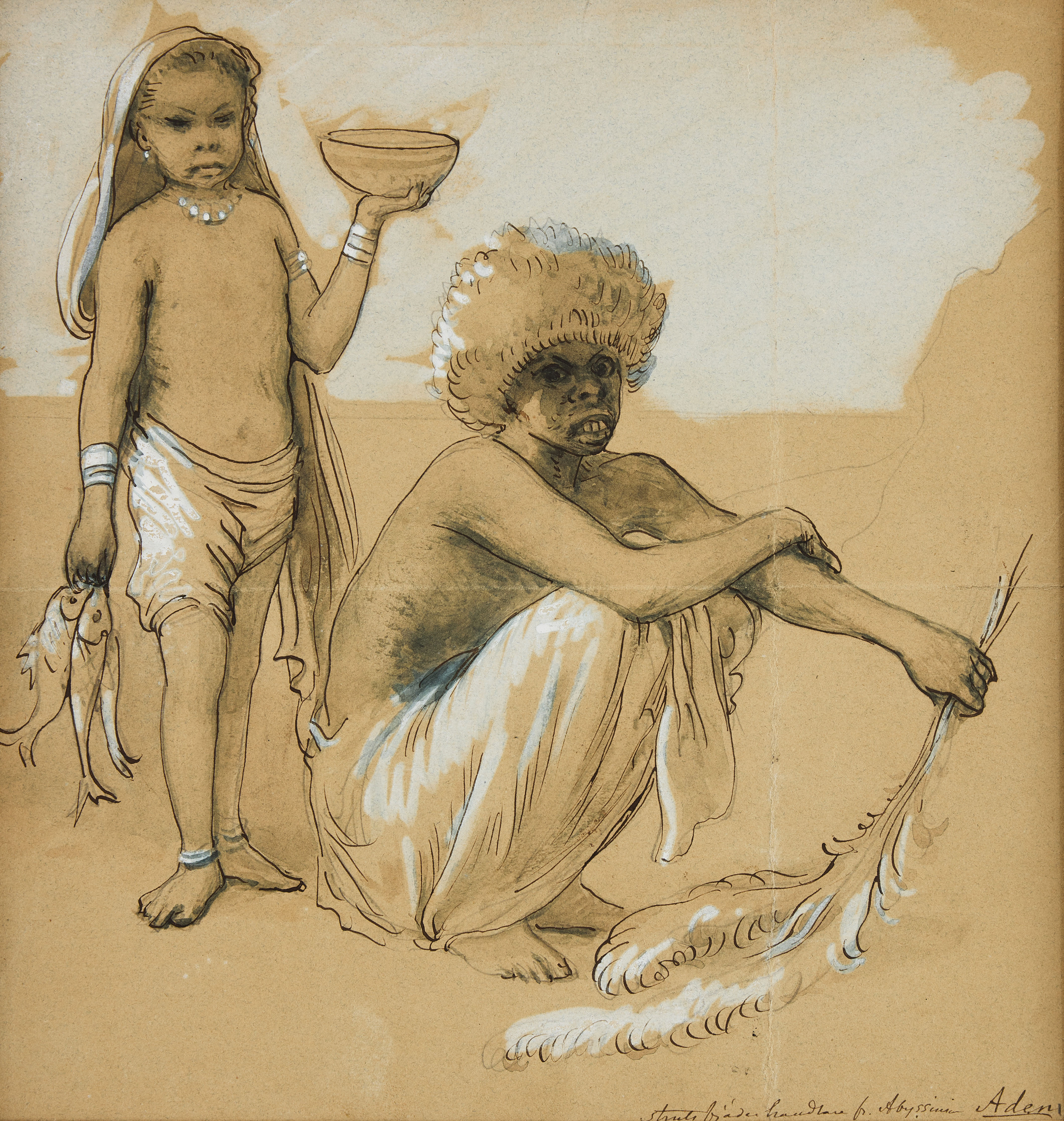 EGRON LUNDGREN. "Abyssinien ostrichfether merchant in Aden".