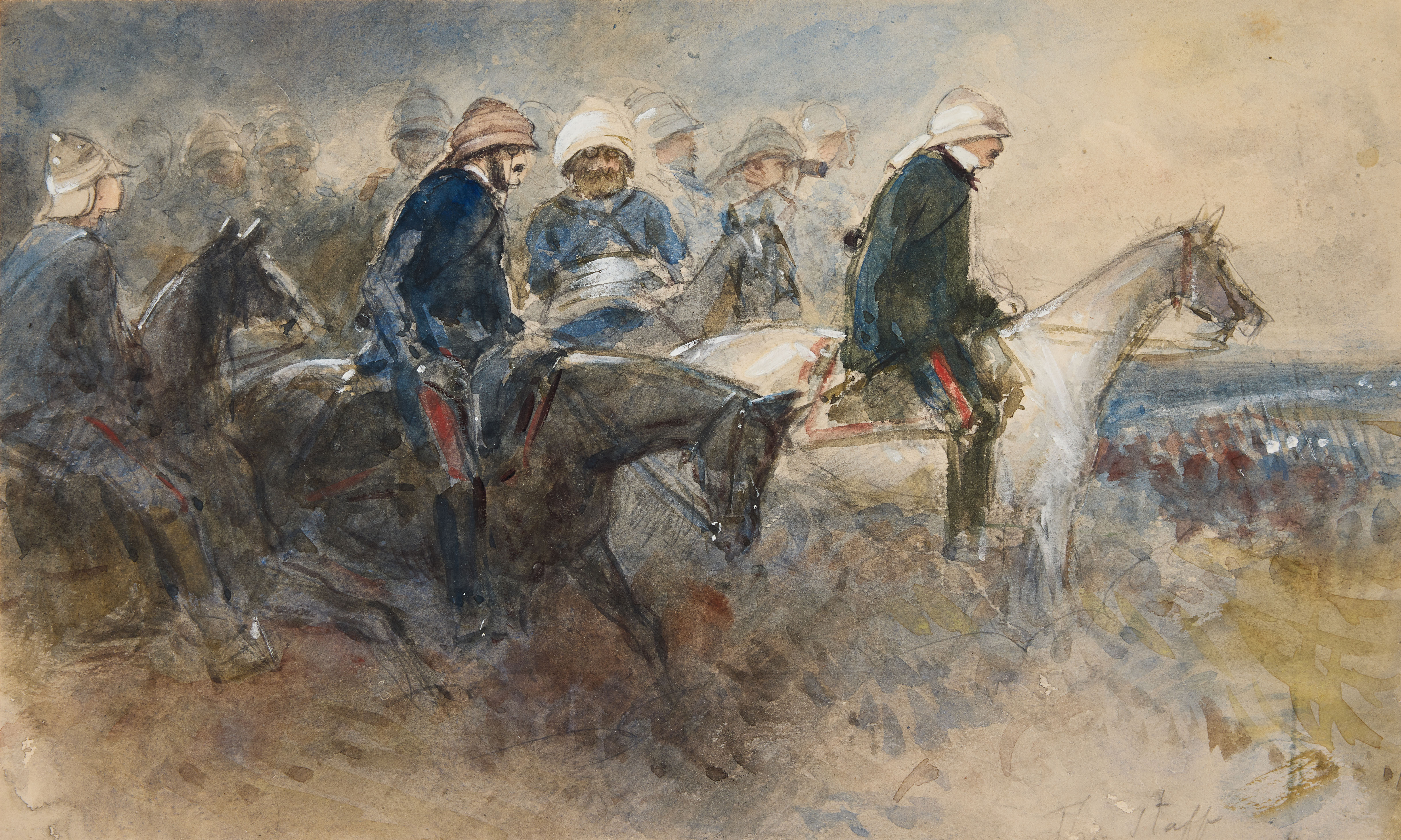 EGRON LUNDGREN. Lord Clyde and his staff.