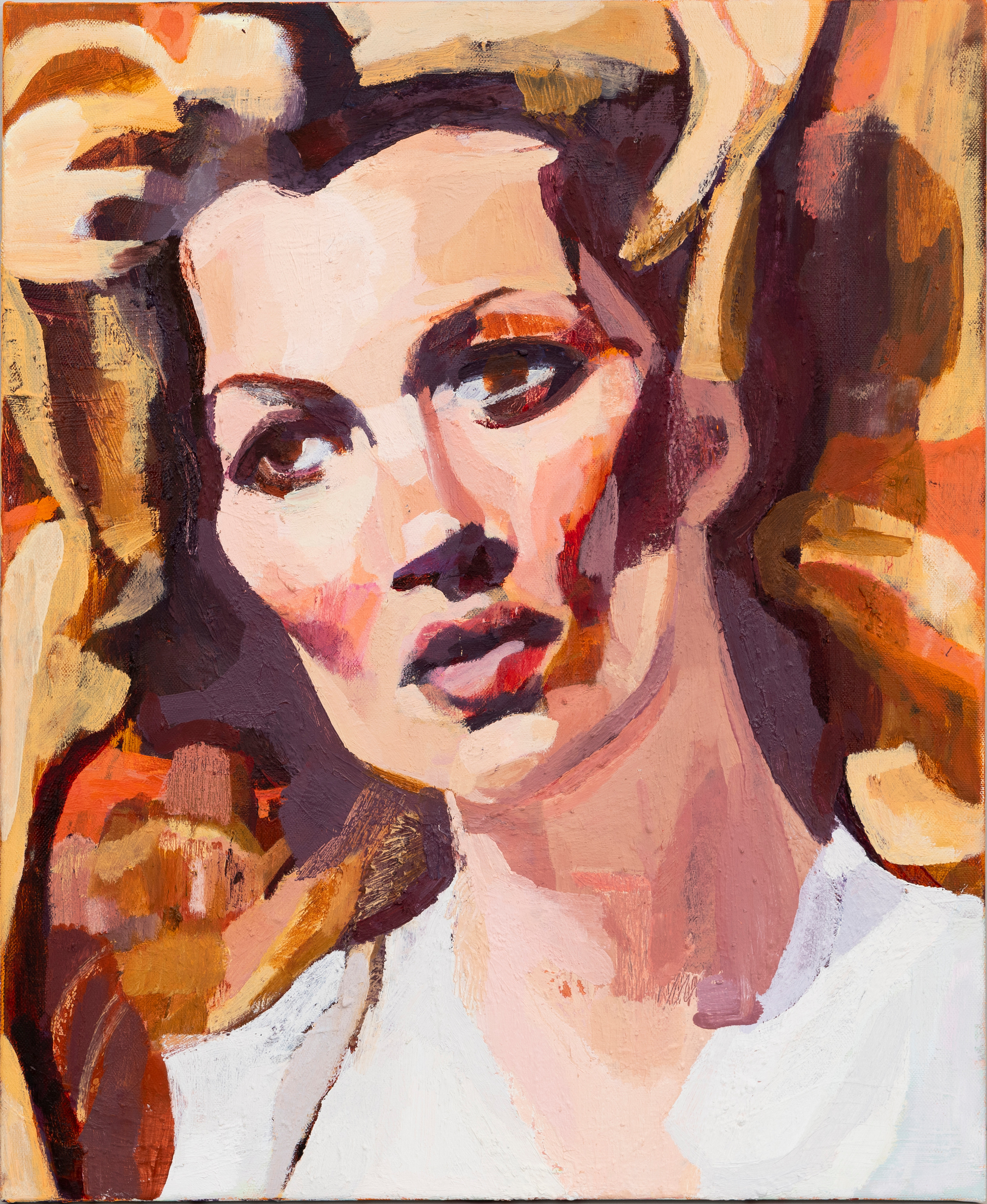 CECILIA SIKSTRÖM. "Sunrise", olja på duk, Kate Moss, signerad och daterad à terg, 2008.