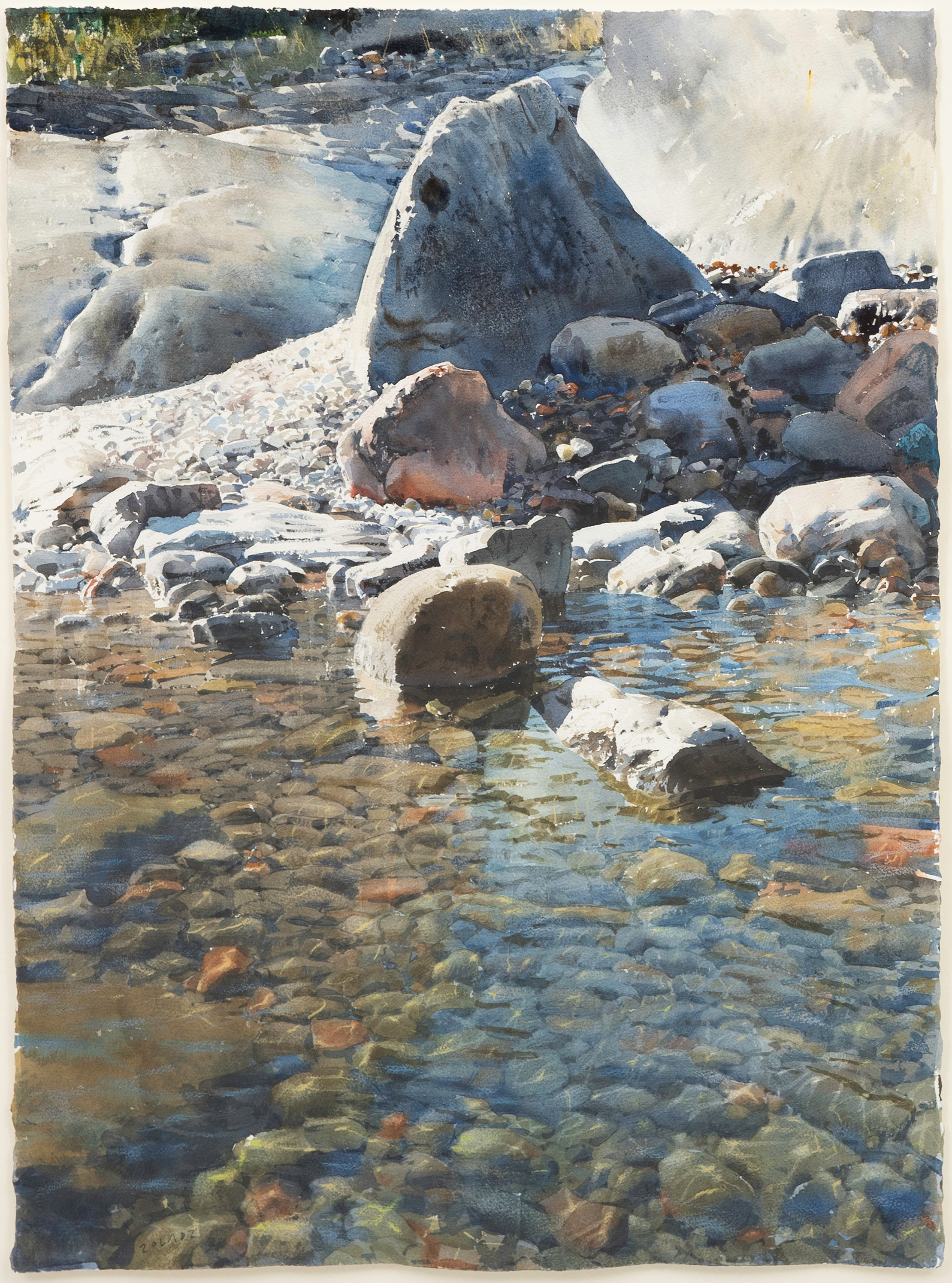 STANISLAW ZOLADZ. "Morgonro", akvarell, signerad Zoldadz och daterad 2011.