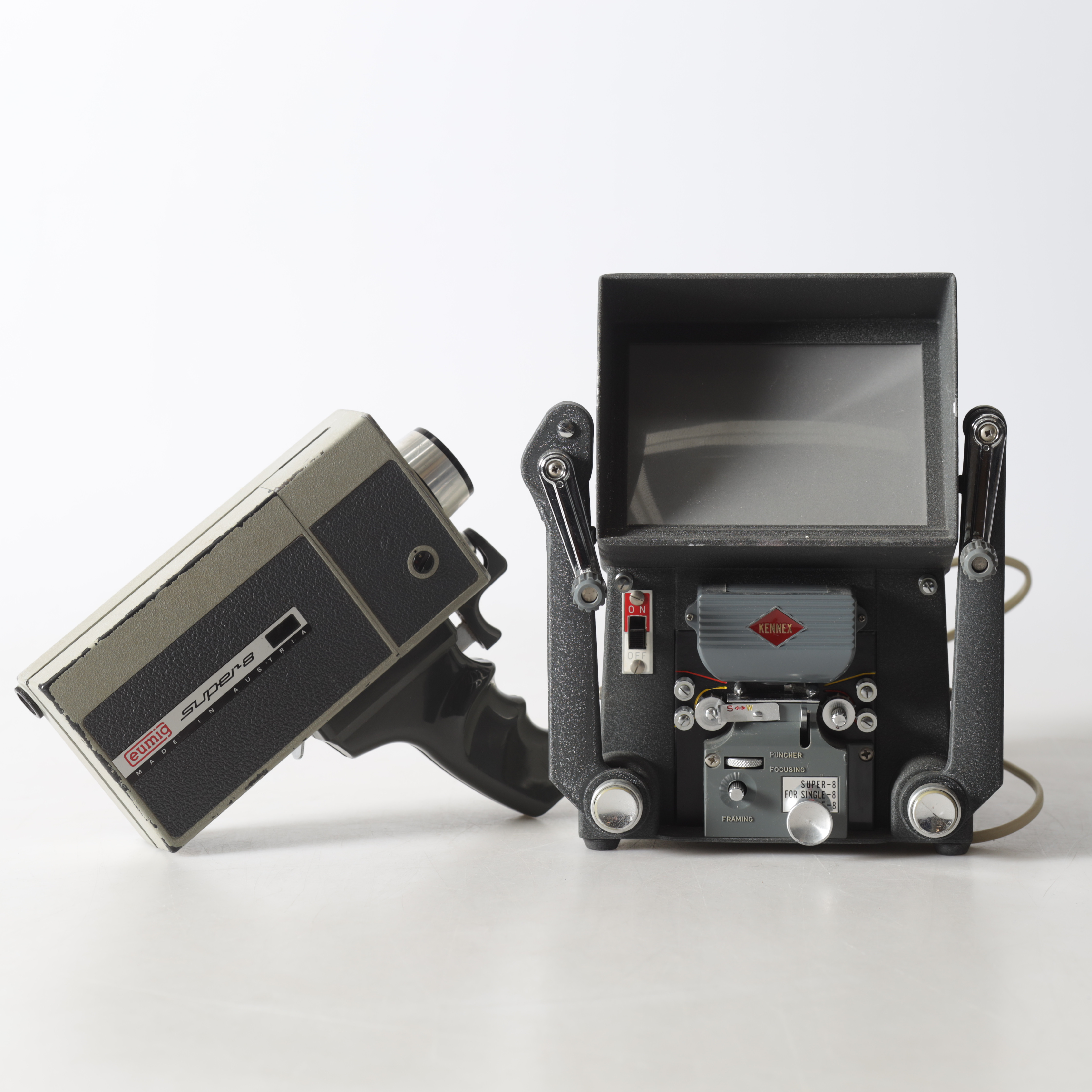 FILMKAMERA Eumigette & Filmredigerare Kennex, 1900-tal.