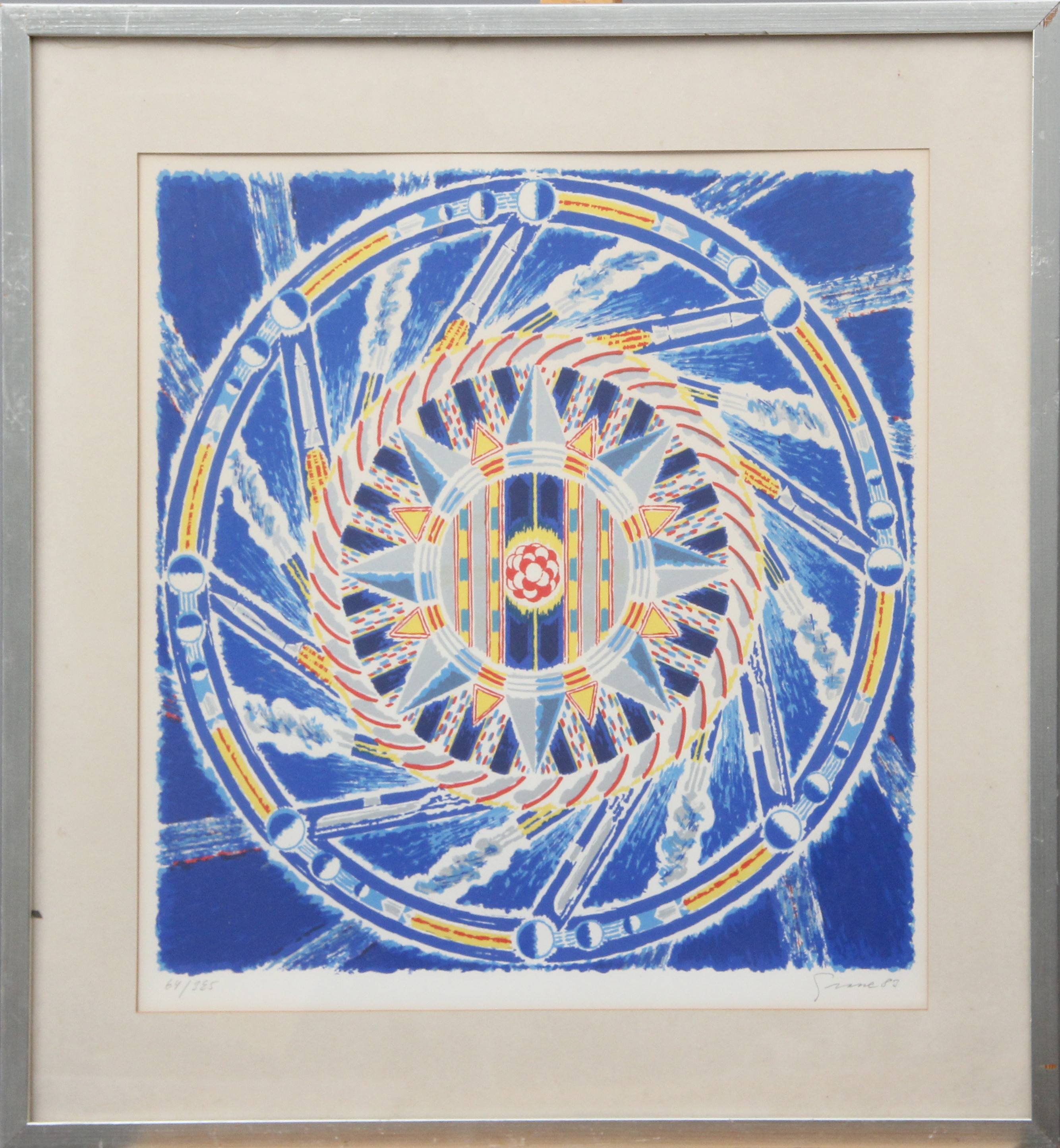 KNUT GRANE. FÄRGLITOGRAFI, signerad samt numrerad 64/325.