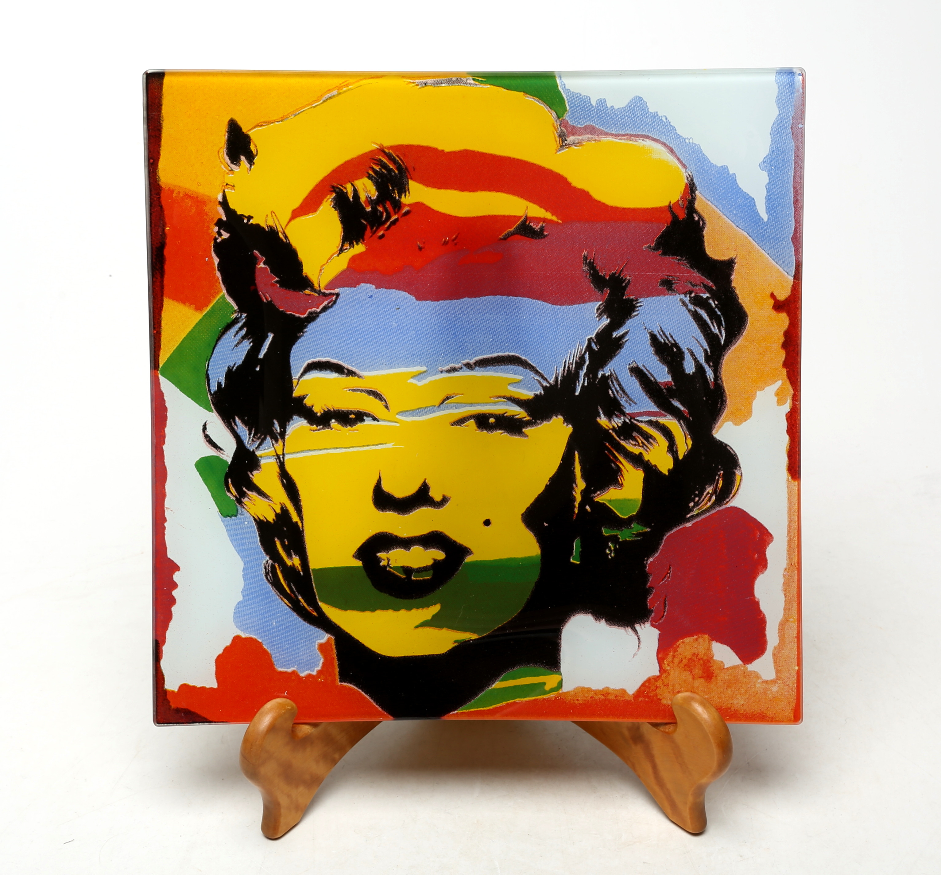 FAT, glas, med motiv av Marilyn Monroe.