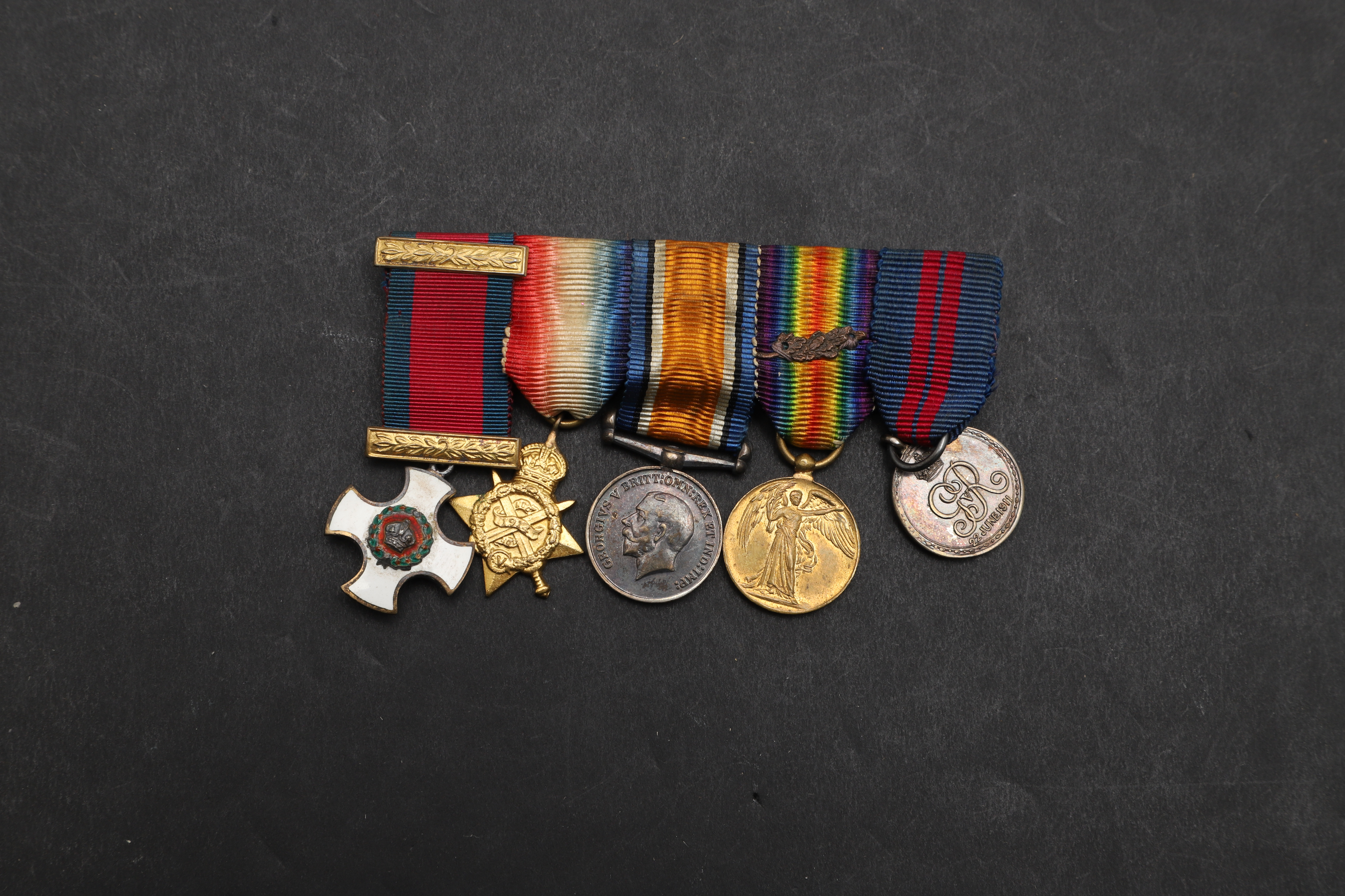 Originally Attributed Images for 4944981. A FIRST WORLD WAR DSO GROUP OF FIVE MINIATURES ...