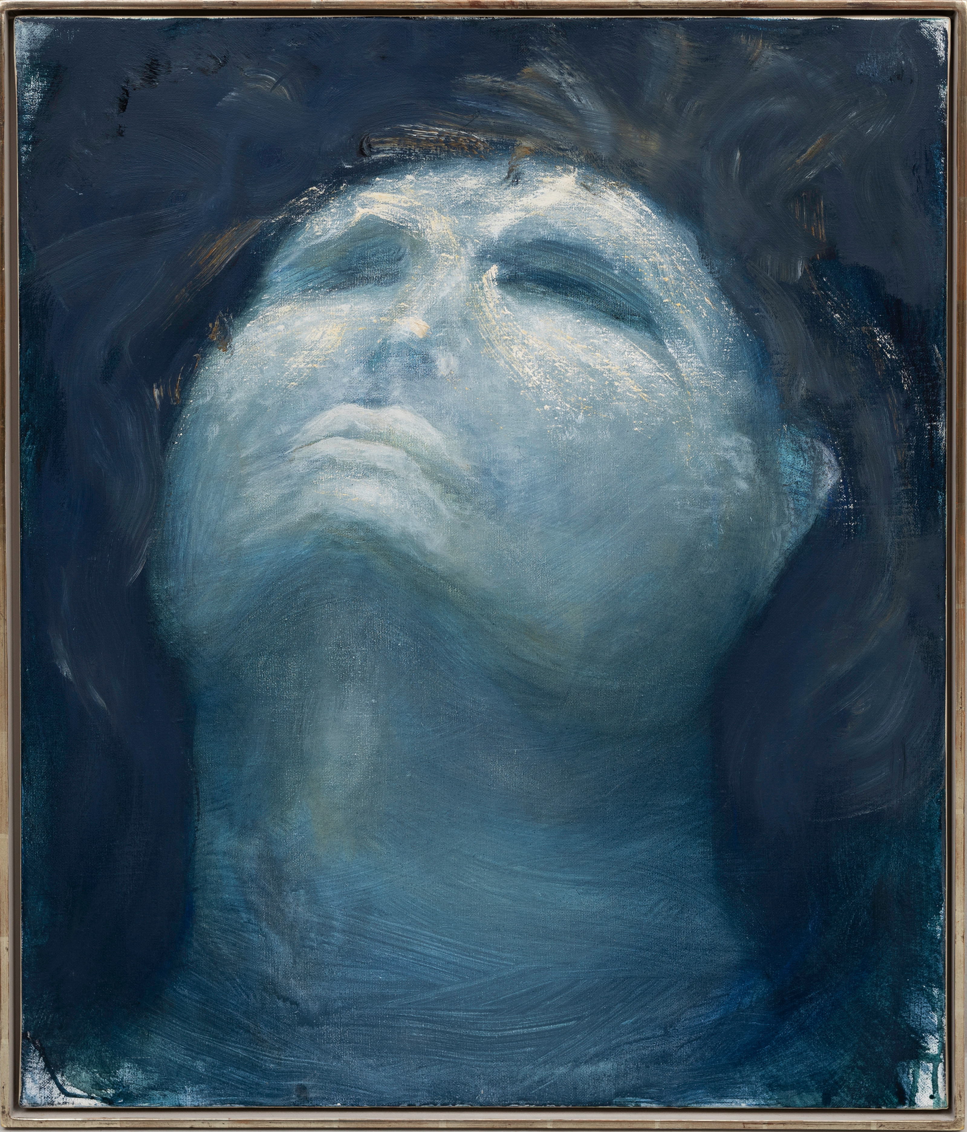 CLAES EKLUNDH ( 1944-). "Ansikte", olja på duk, osignerad.
