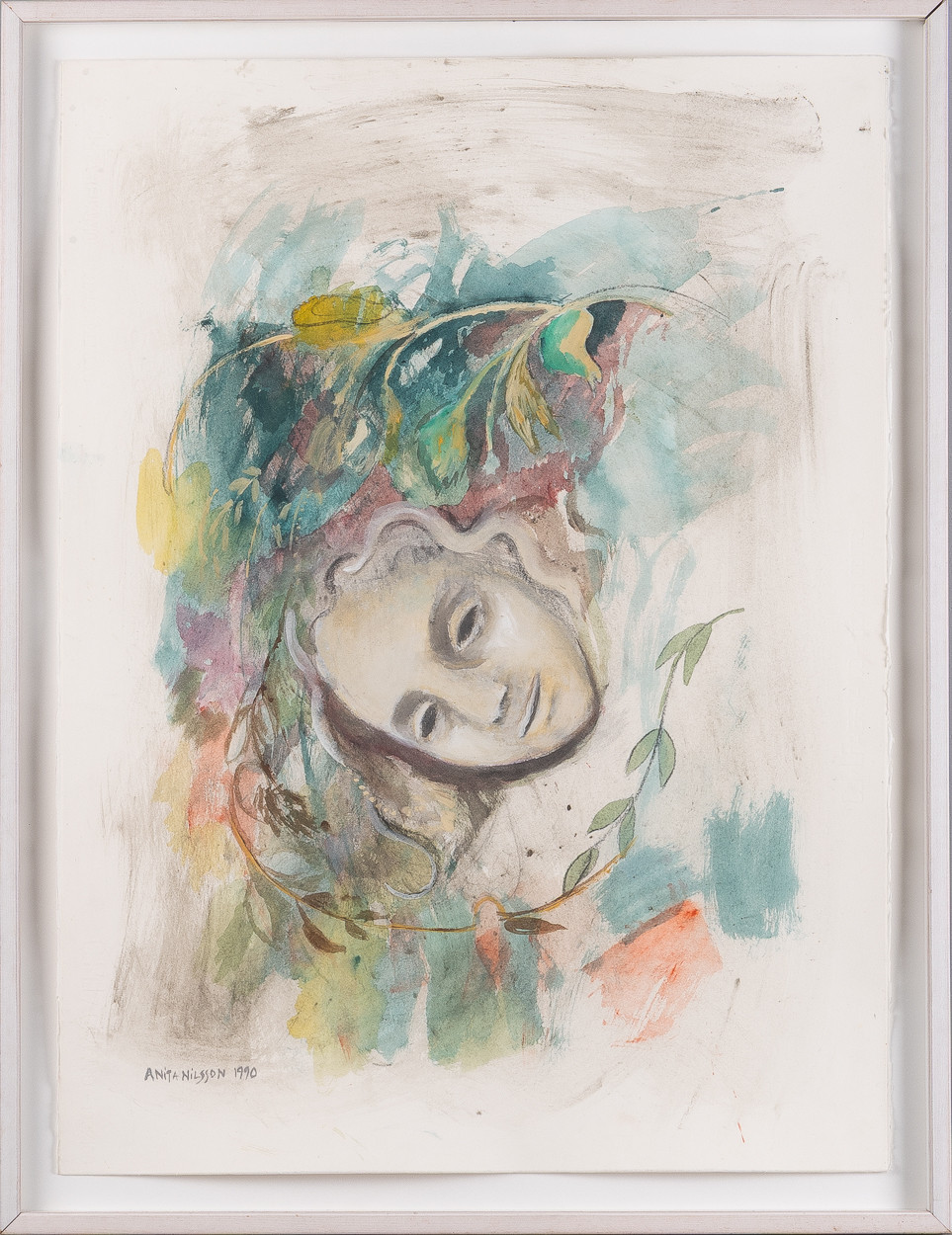 ANITA NILSSON BILLGREN. Utan titel. Blandteknik på papper.