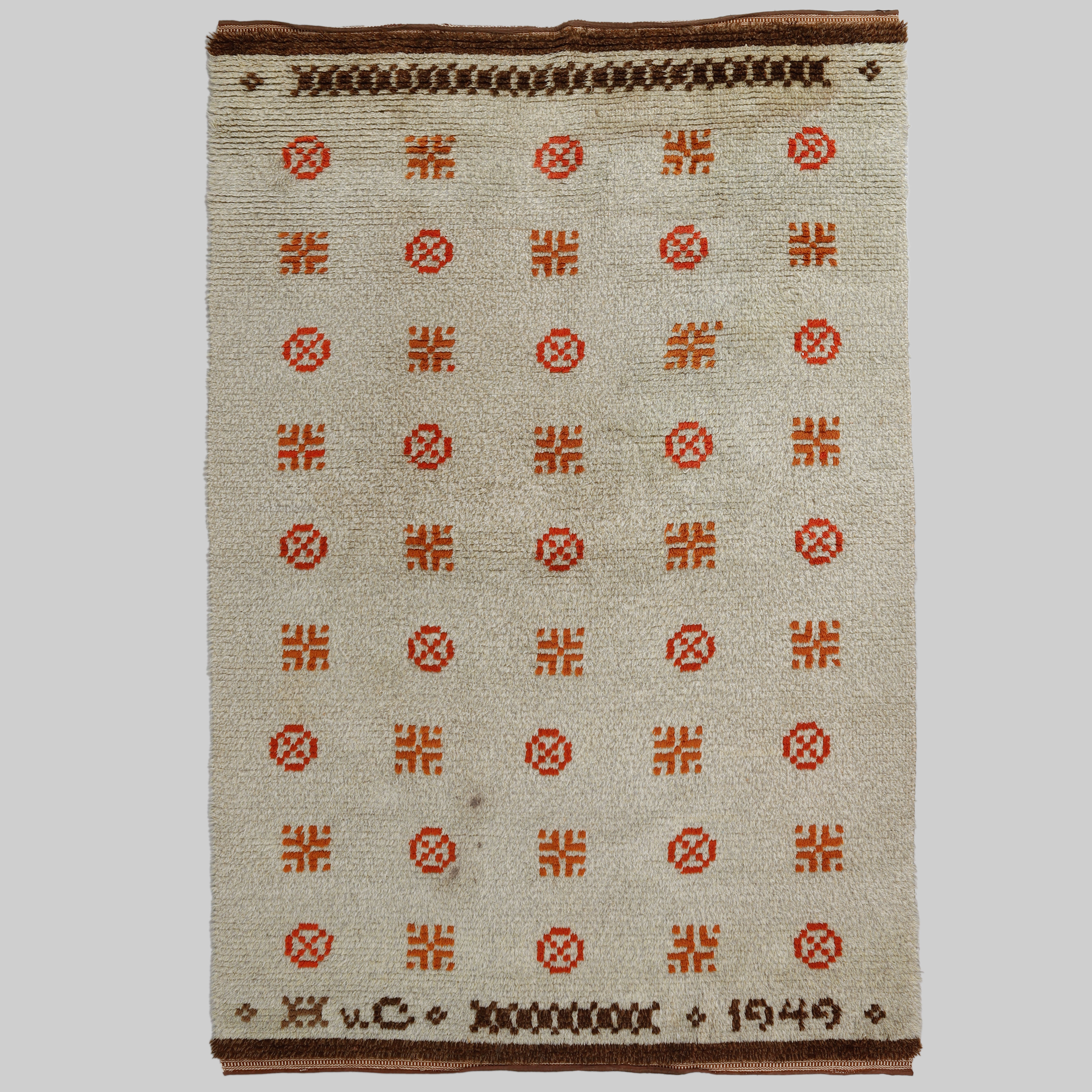 MATTA, flossa, signerad och daterad HC 1949. Mått ca 225 x 157 cm.