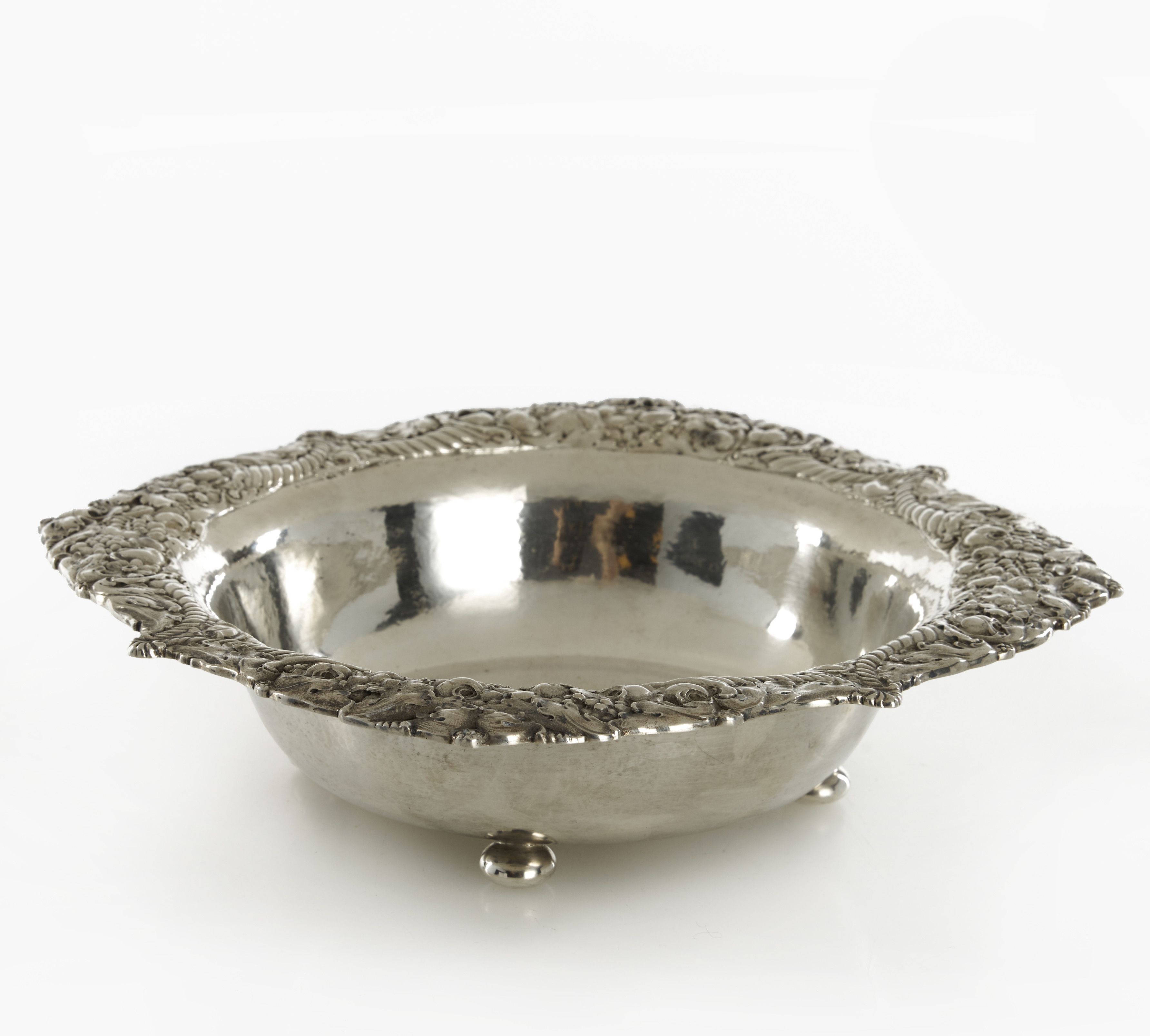 PRAKTSKÅL, silver, stämplad A Nilsson Lund 1917.