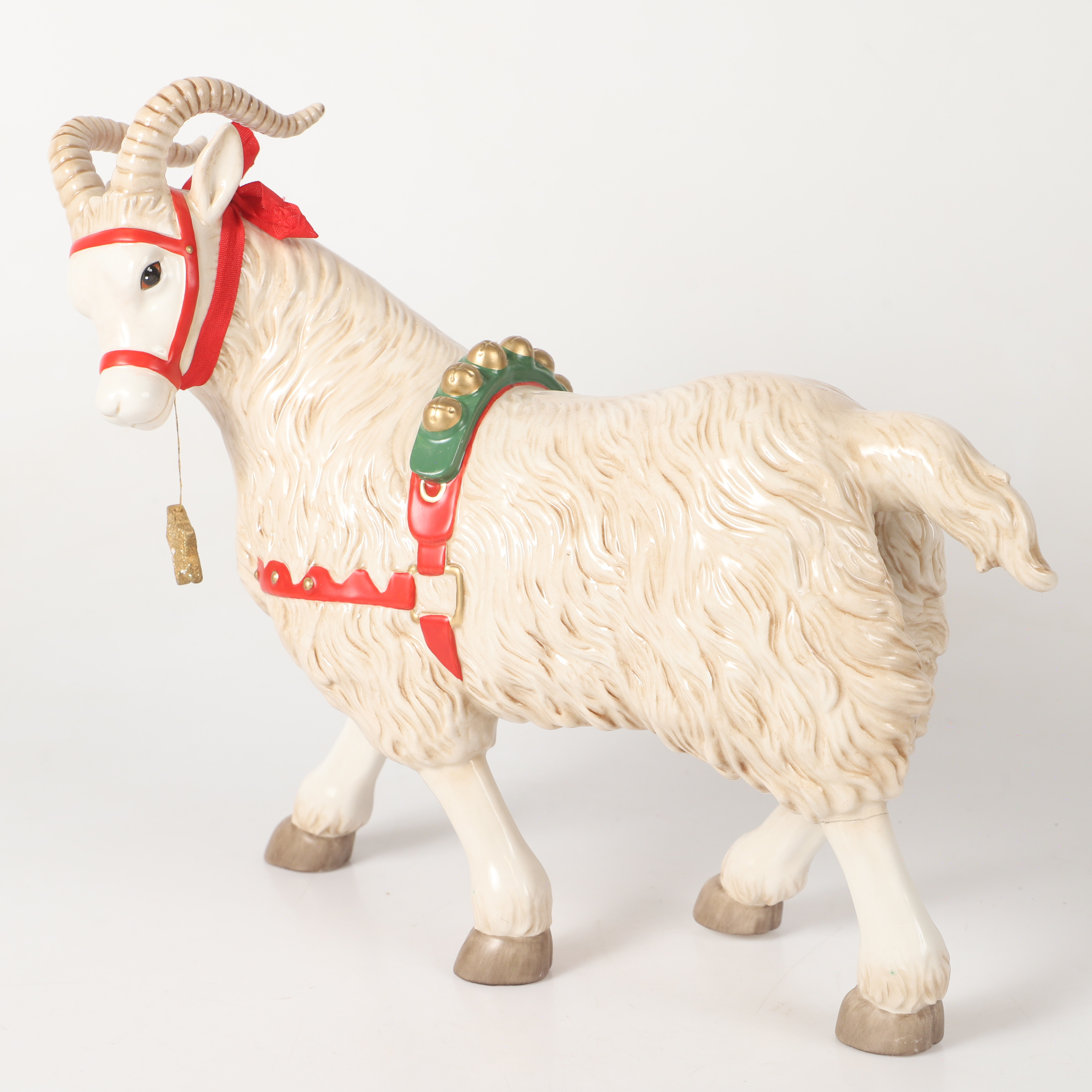 LARS CARLSSON. Figurin, julbock, porslin, Fyrklövern.