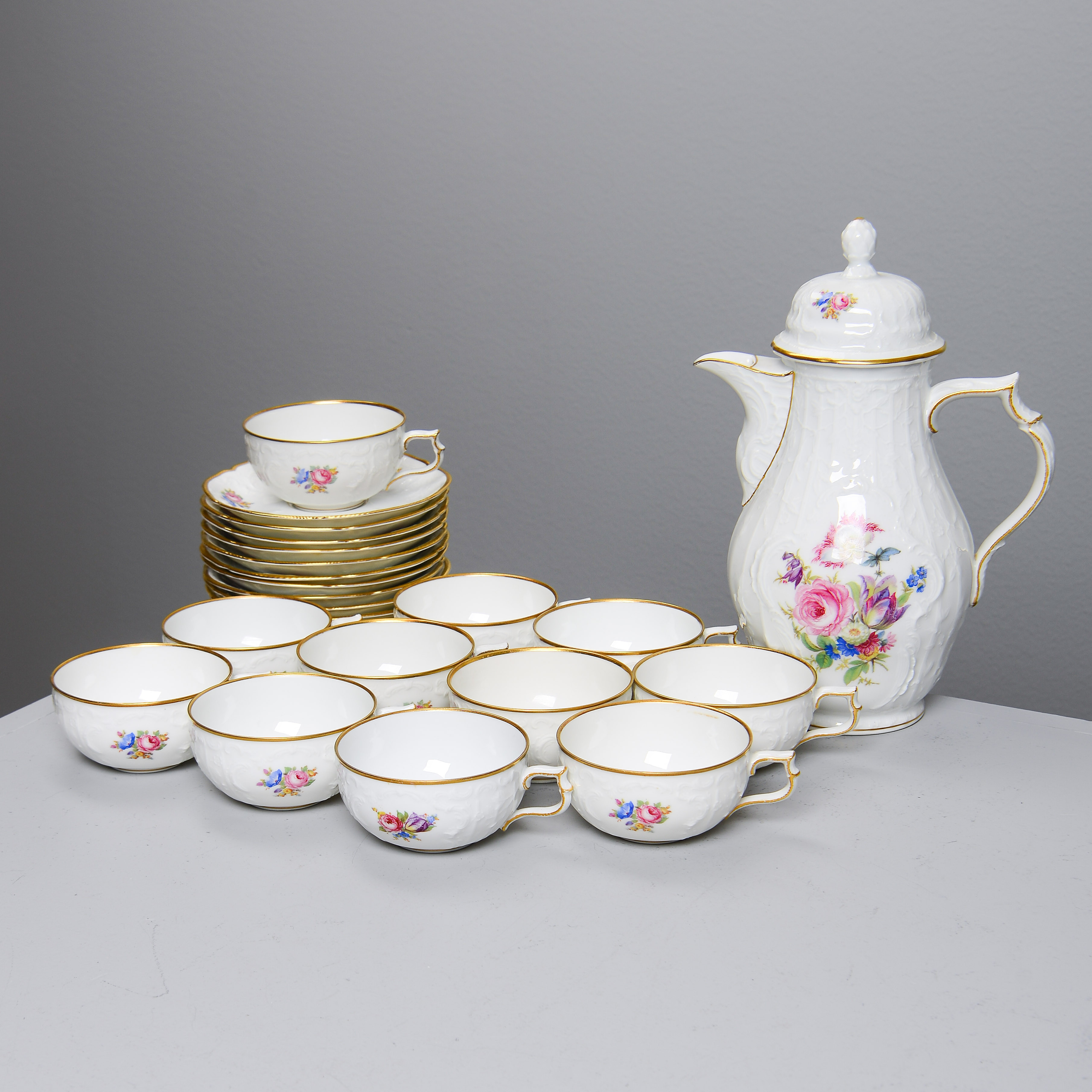 ROSENTHAL, "Sanssouci", kaffeservisdelar, 12 st, Tyskland.